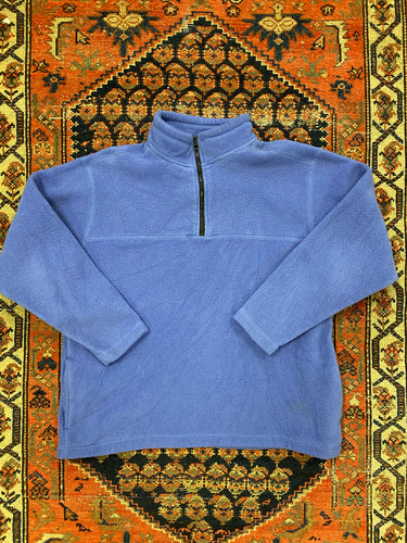 Vintage Quarter Zip Purple Fleece - S