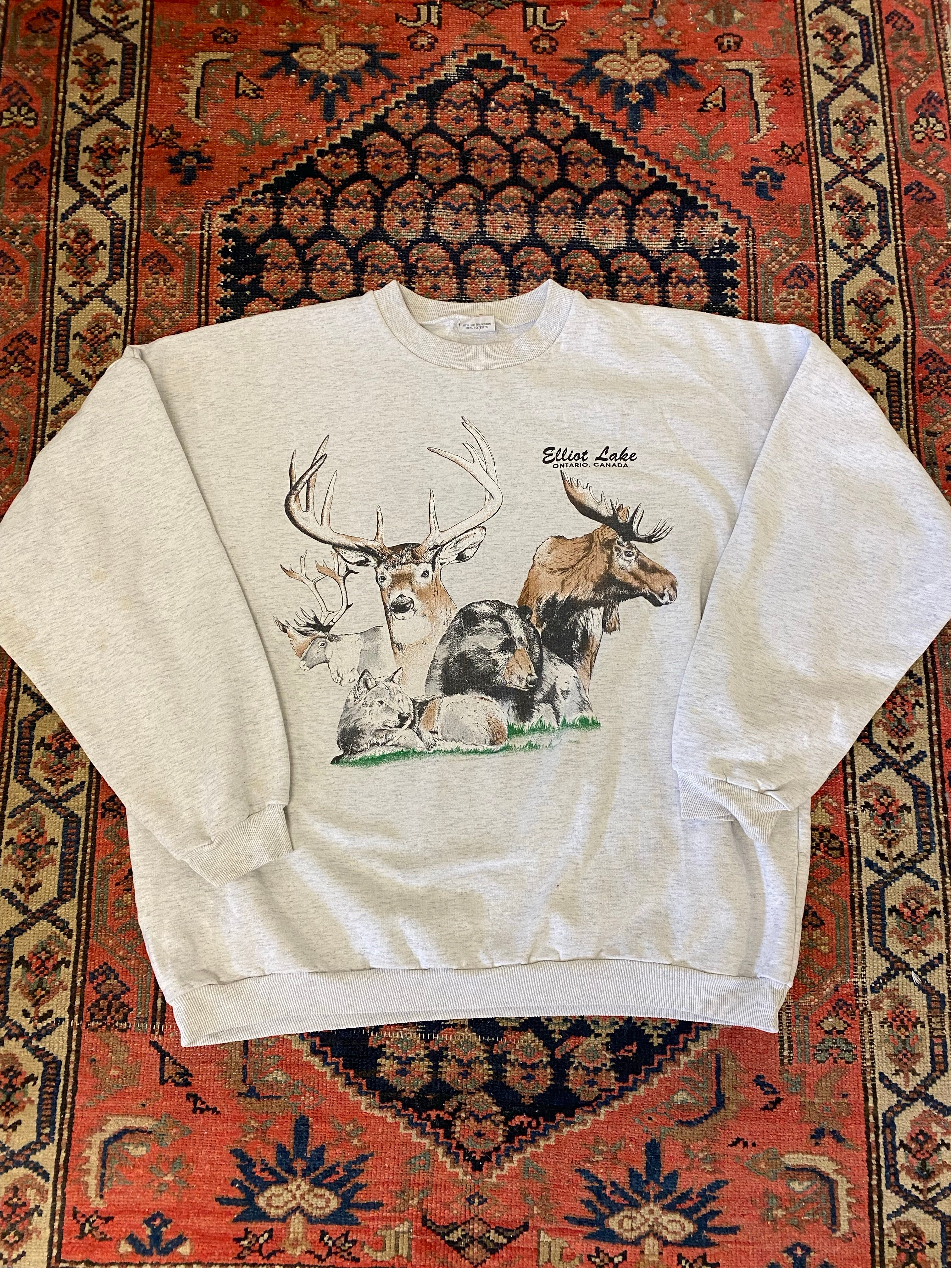 90s Ontario Wildlife Crewneck - L