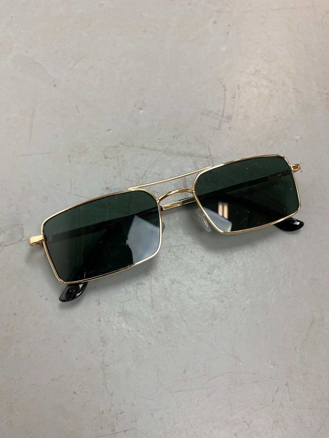 Gold metal framed glasses