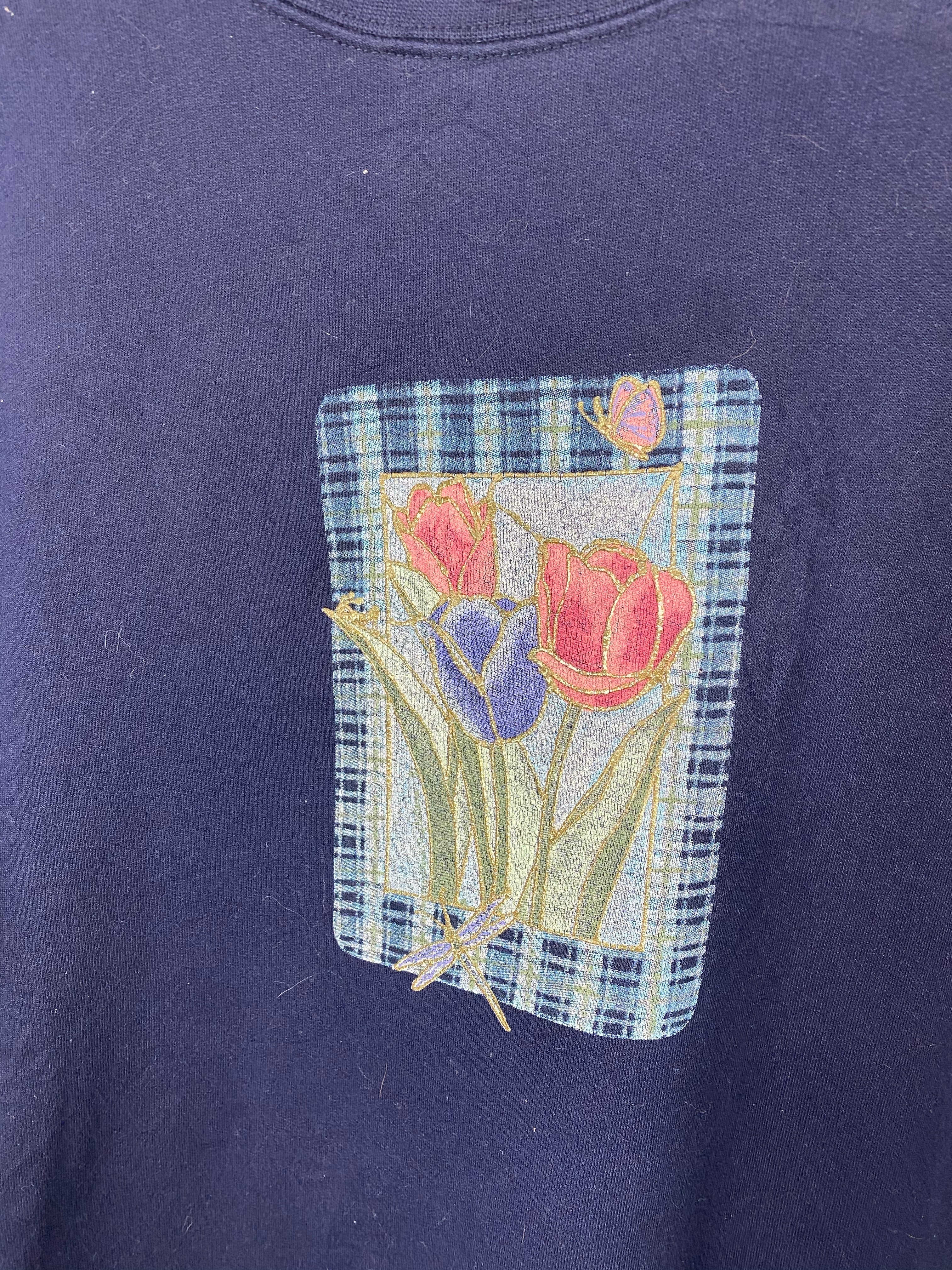 90s Flower crewneck