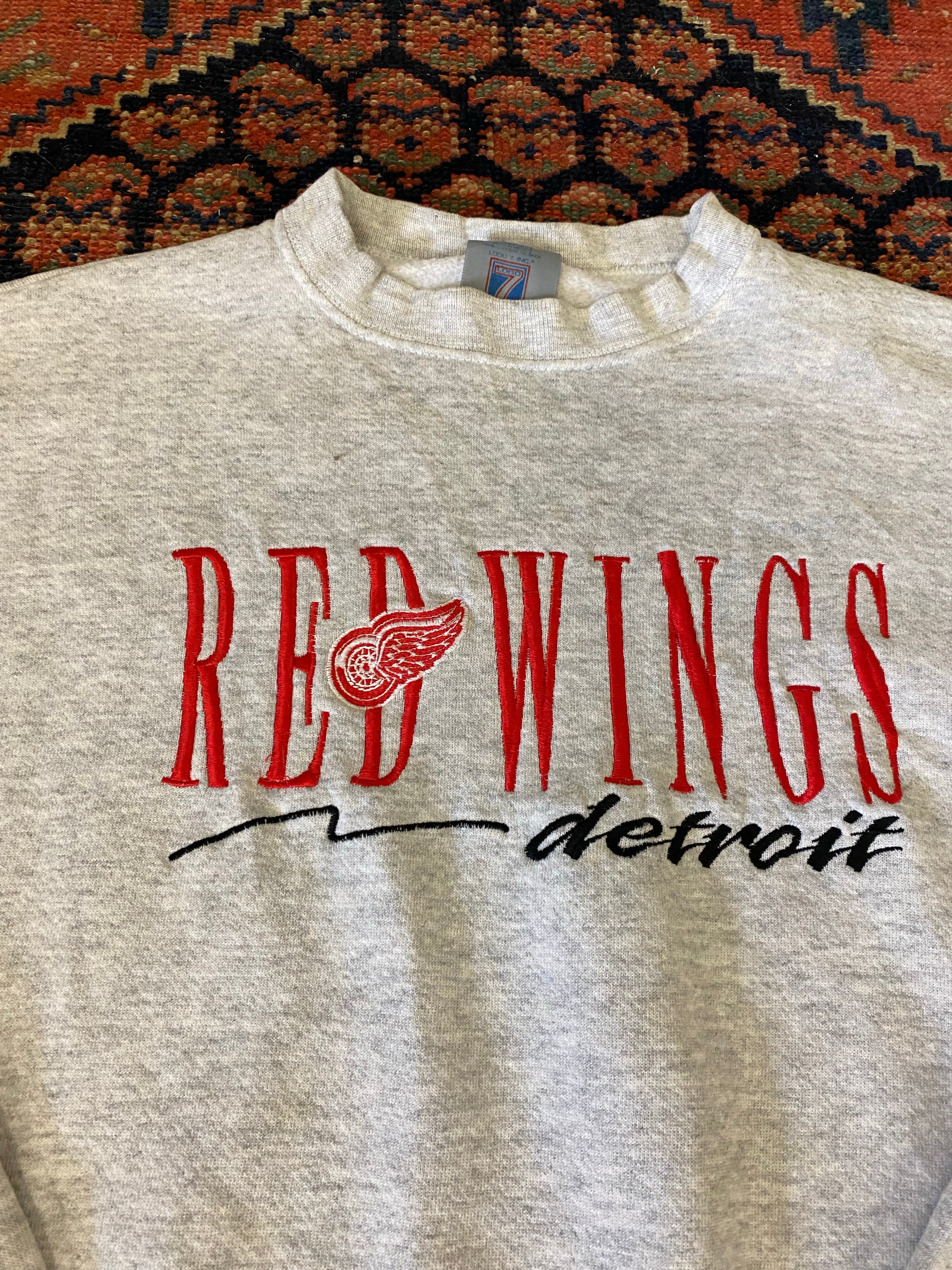 Vintage Detroit Red Wings Hockey Crewneck - S