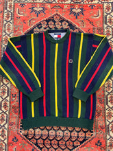 Load image into Gallery viewer, VINTAGE STRIPED KNIT TOMMY SWEATER - XL