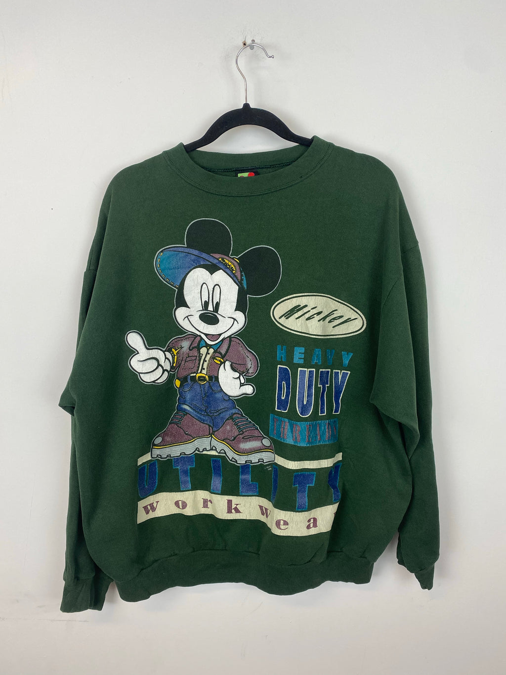 90s Mickey WorkWear Crewneck - M