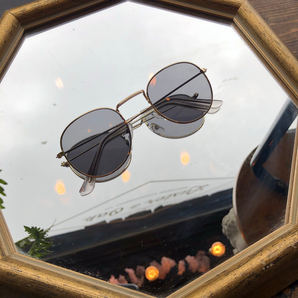 Circle Shades With Gold Frames