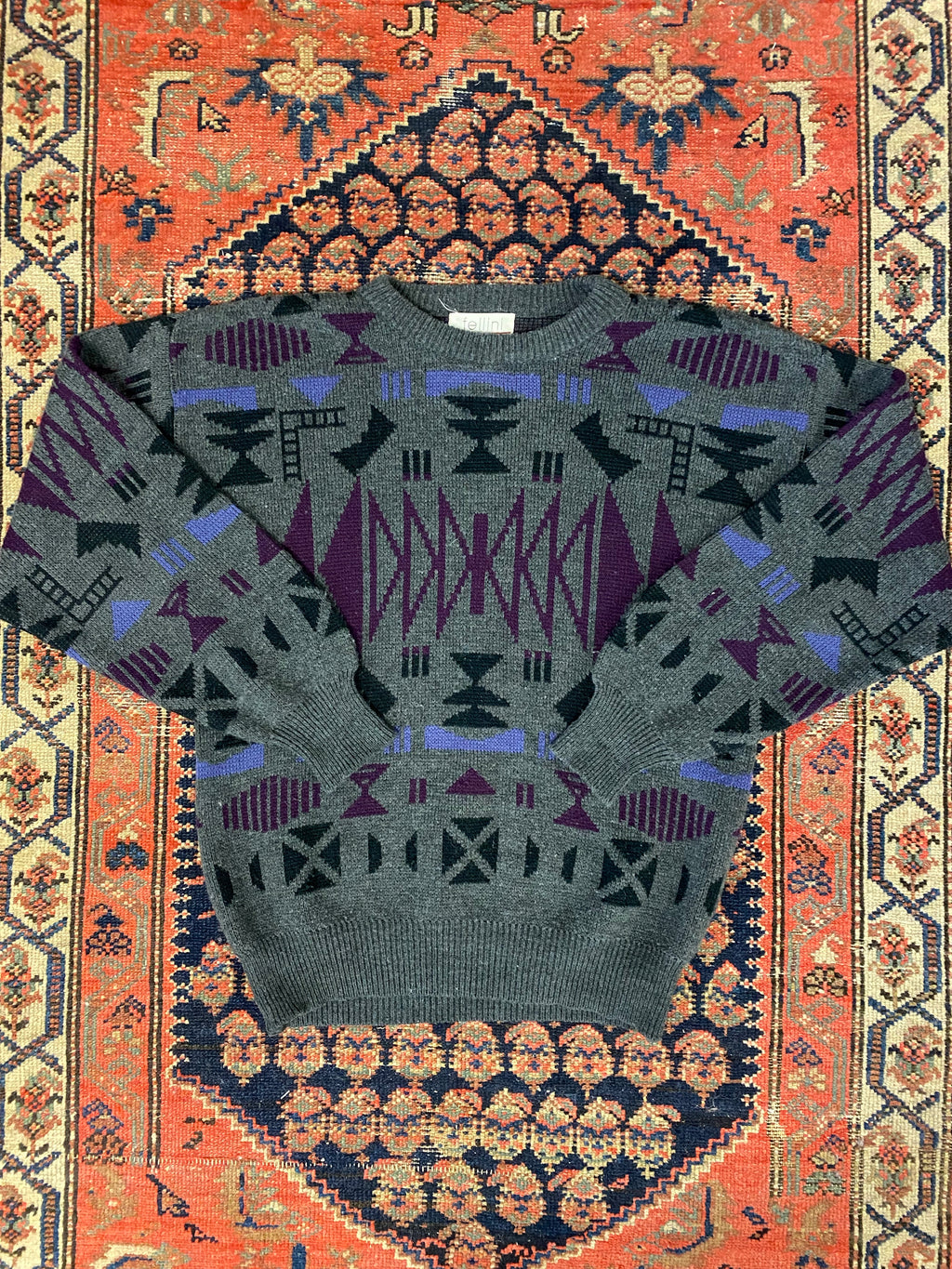 Vintage Knit Sweater - L