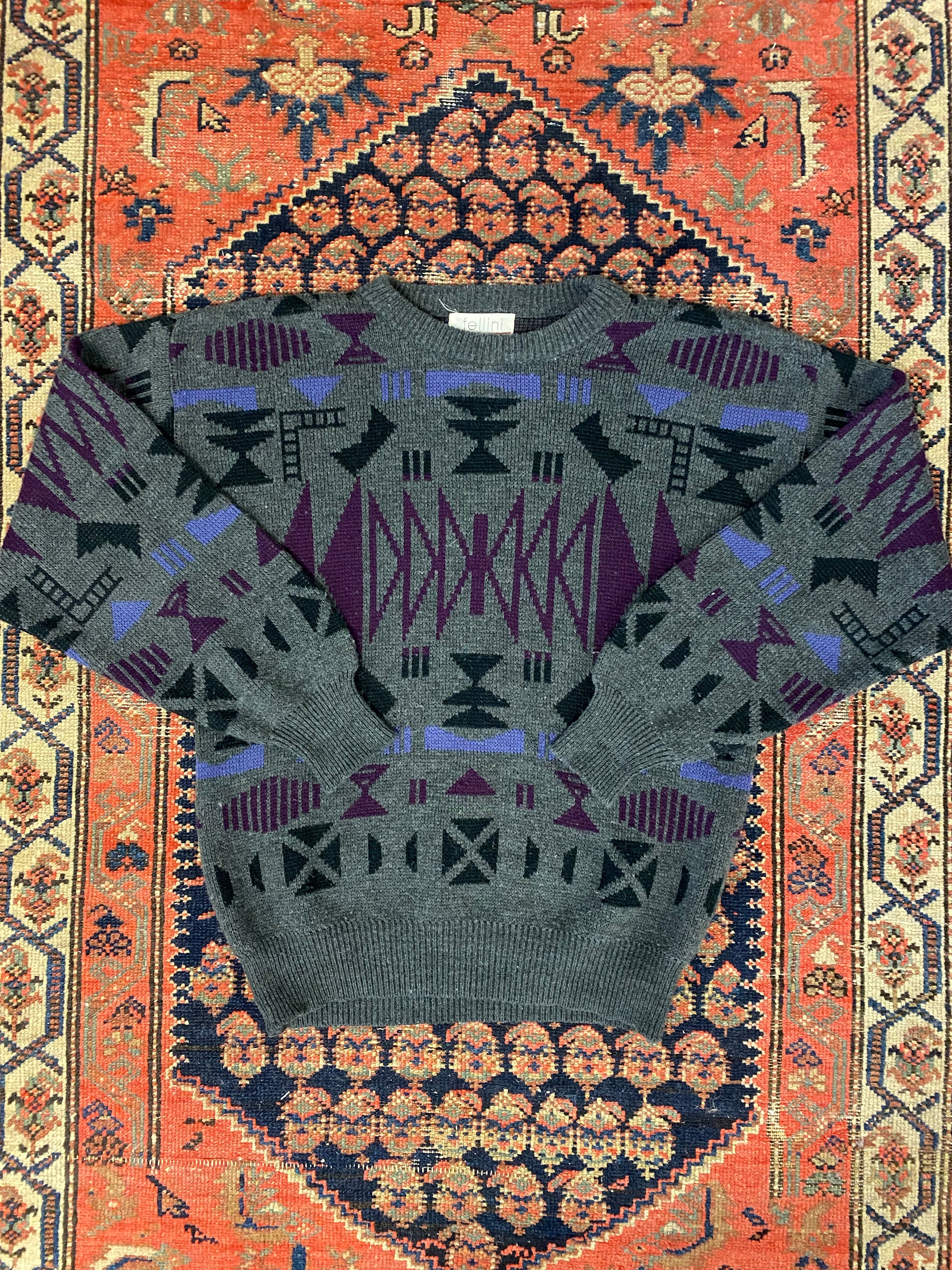 Vintage Knit Sweater - L