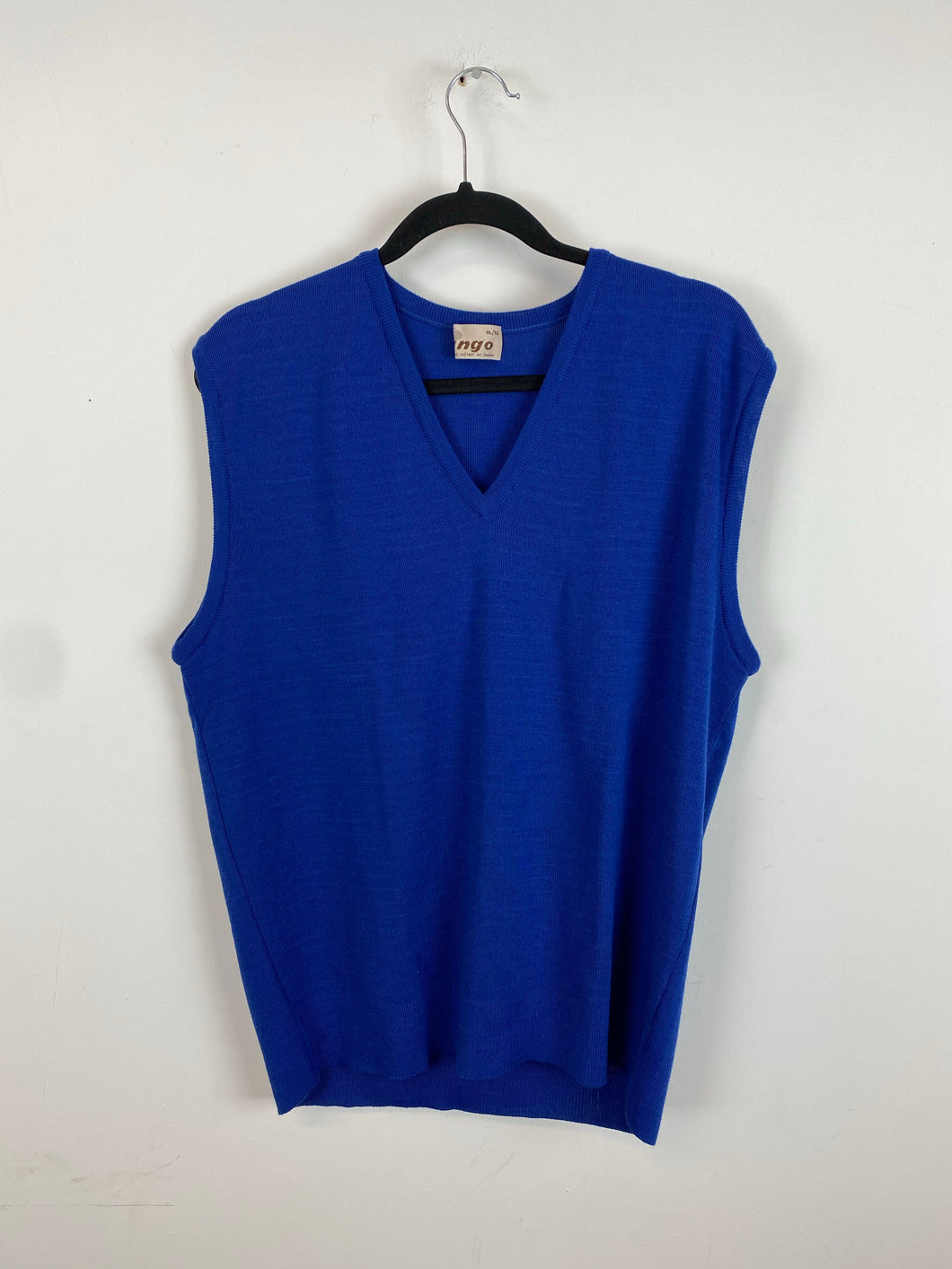 90s blue vest - m