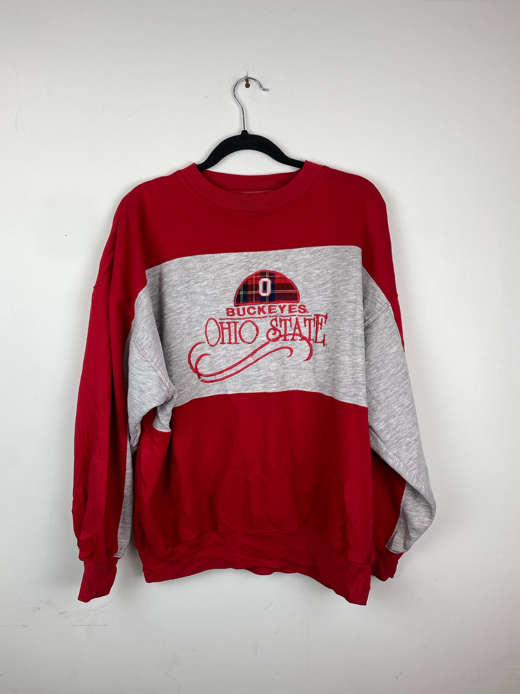 Colour blocked Ohio State Buckeyes crewneck