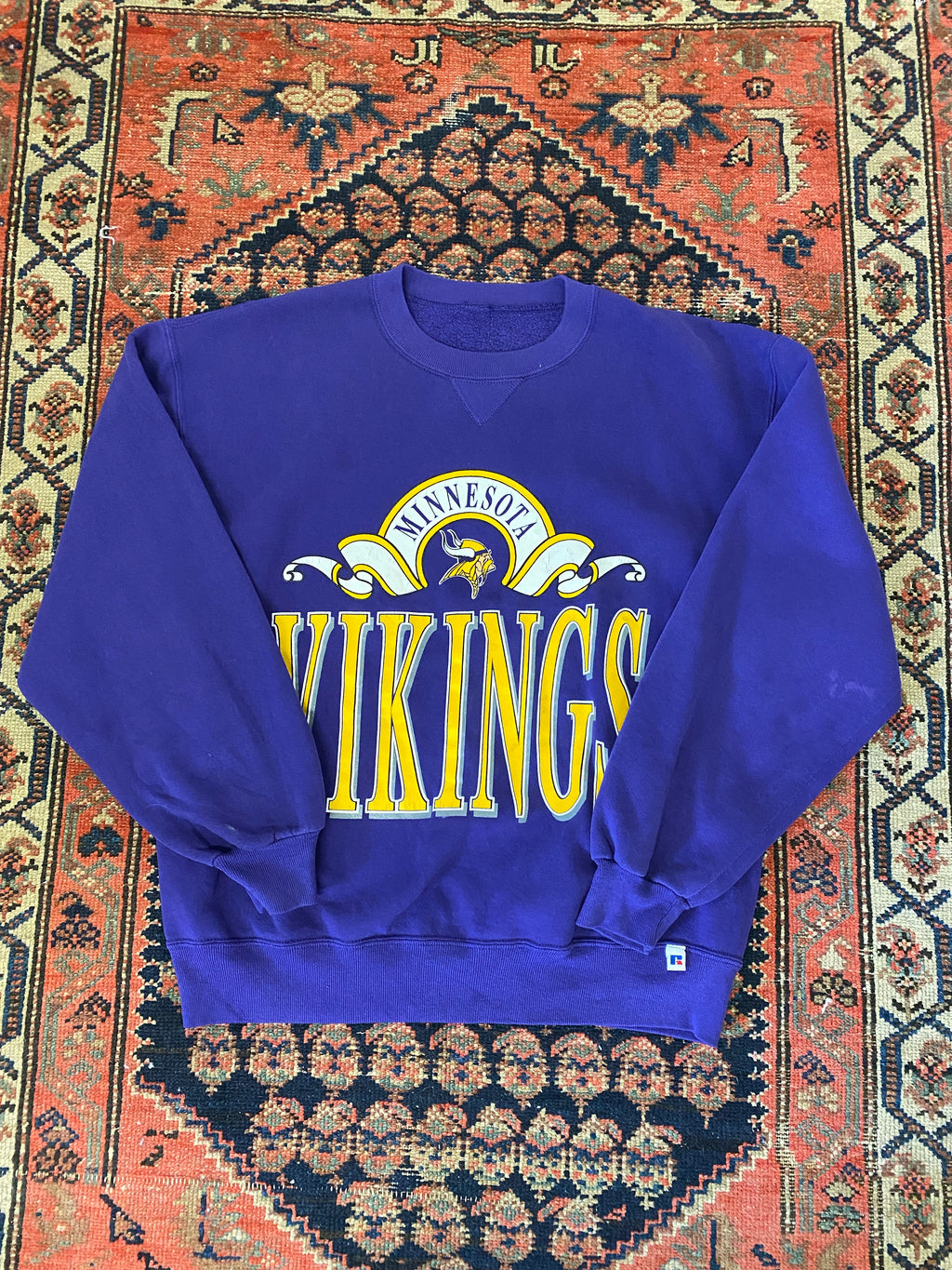 90s Russel Minnesota Vikings Crewneck - M