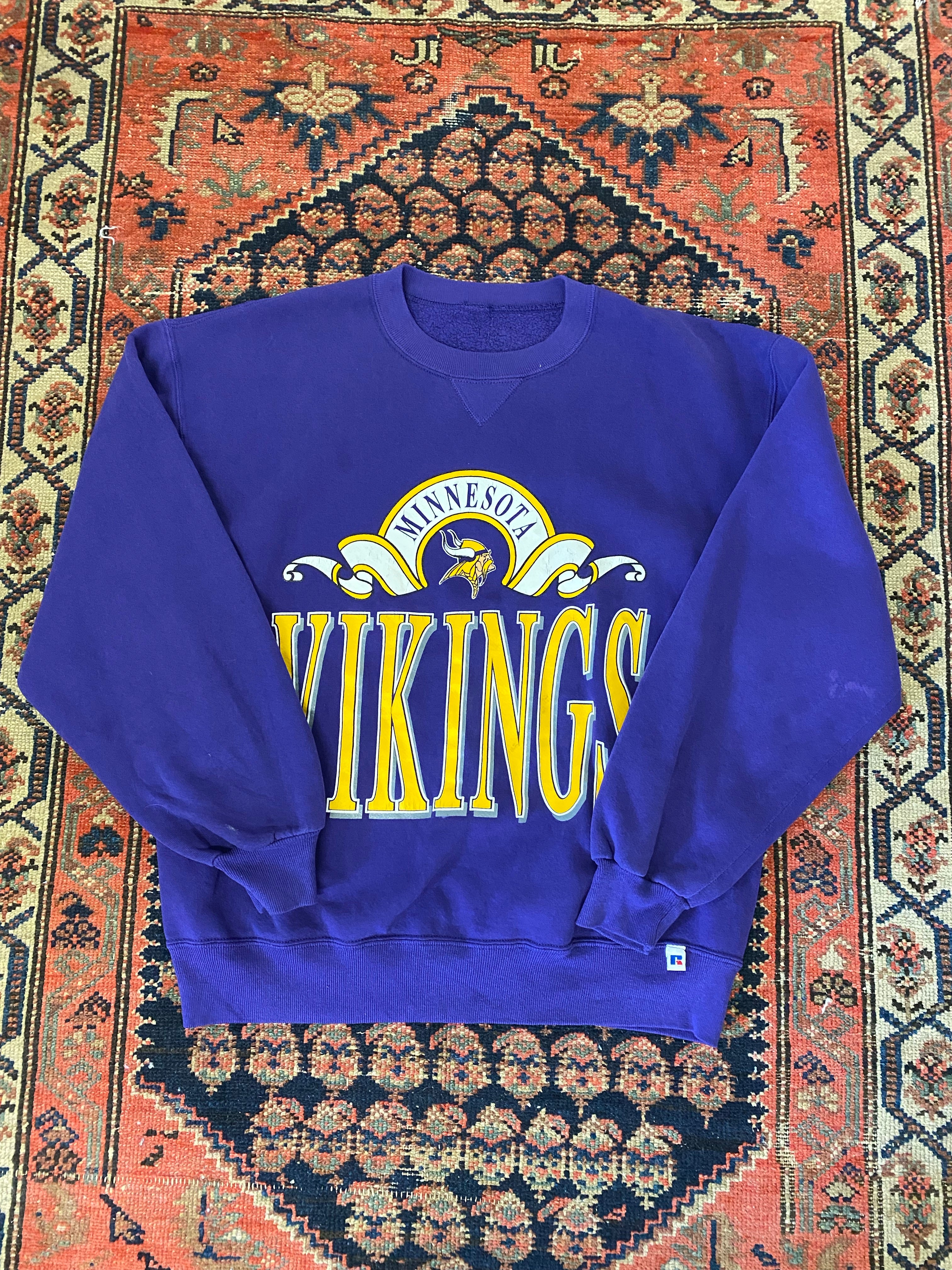 90s Russel Minnesota Vikings Crewneck - M