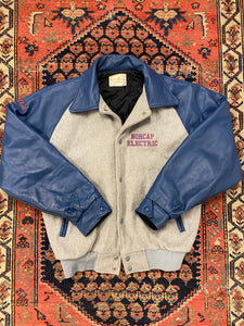 Vintage Collared Varsity Jacket - M/L