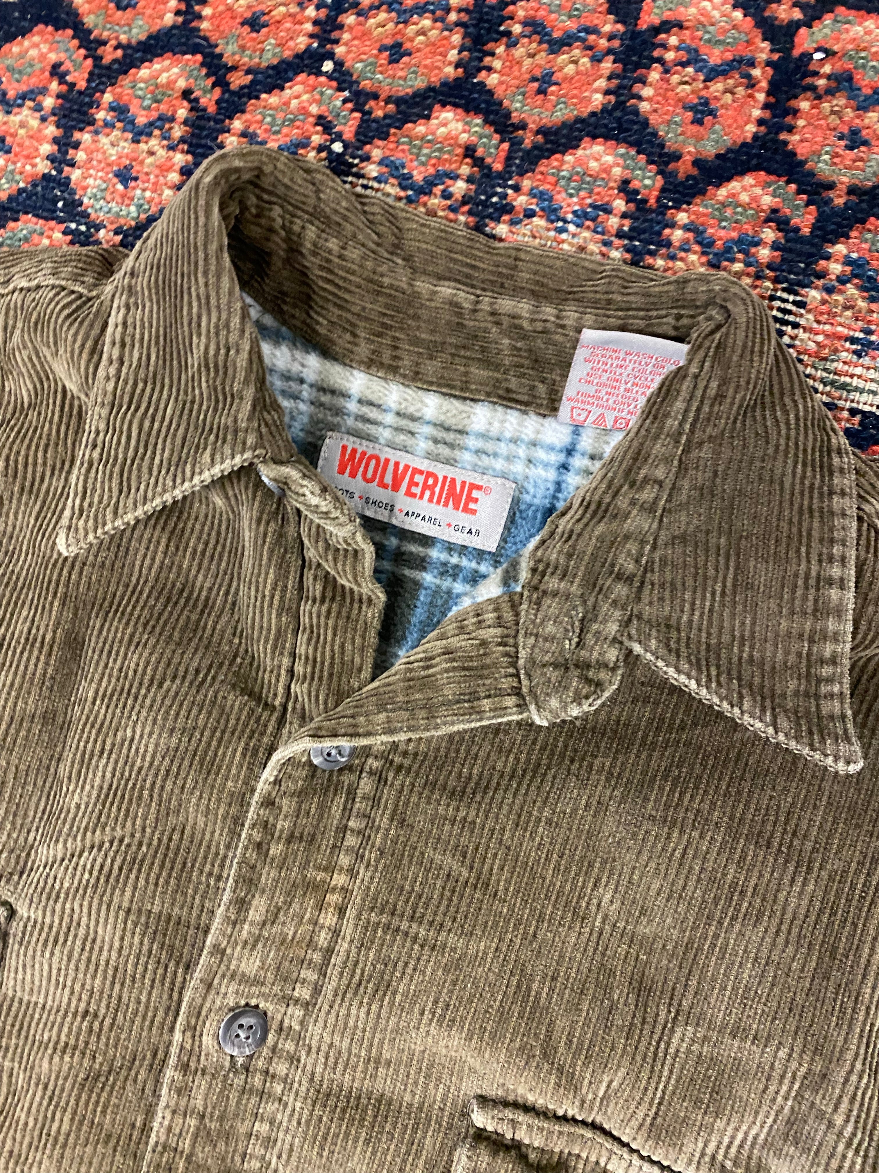 Vintage Thick Corduroy Button Up - L