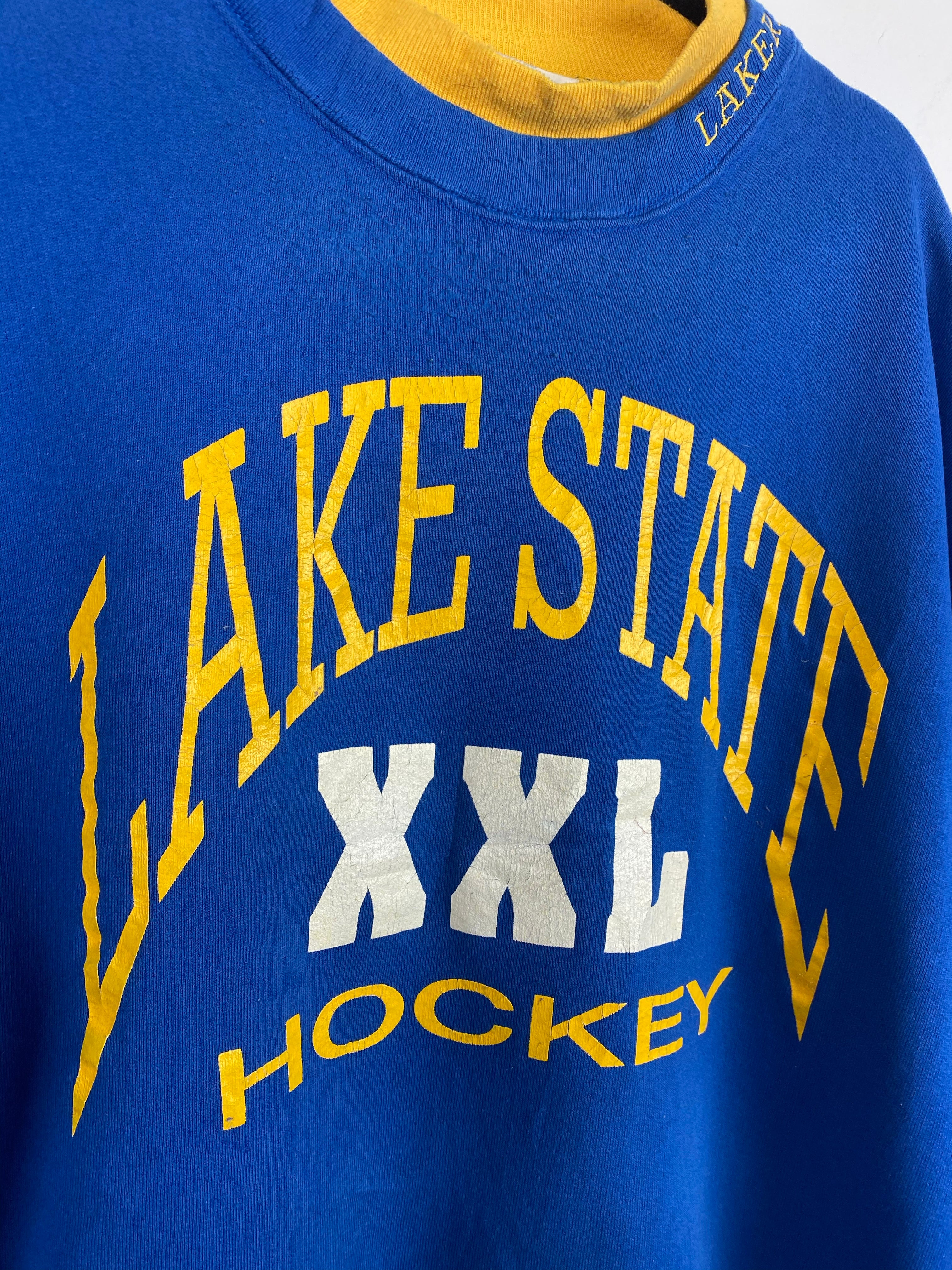 Mock neck Lake State Hockey Crewneck