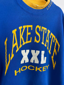 Mock neck Lake State Hockey Crewneck