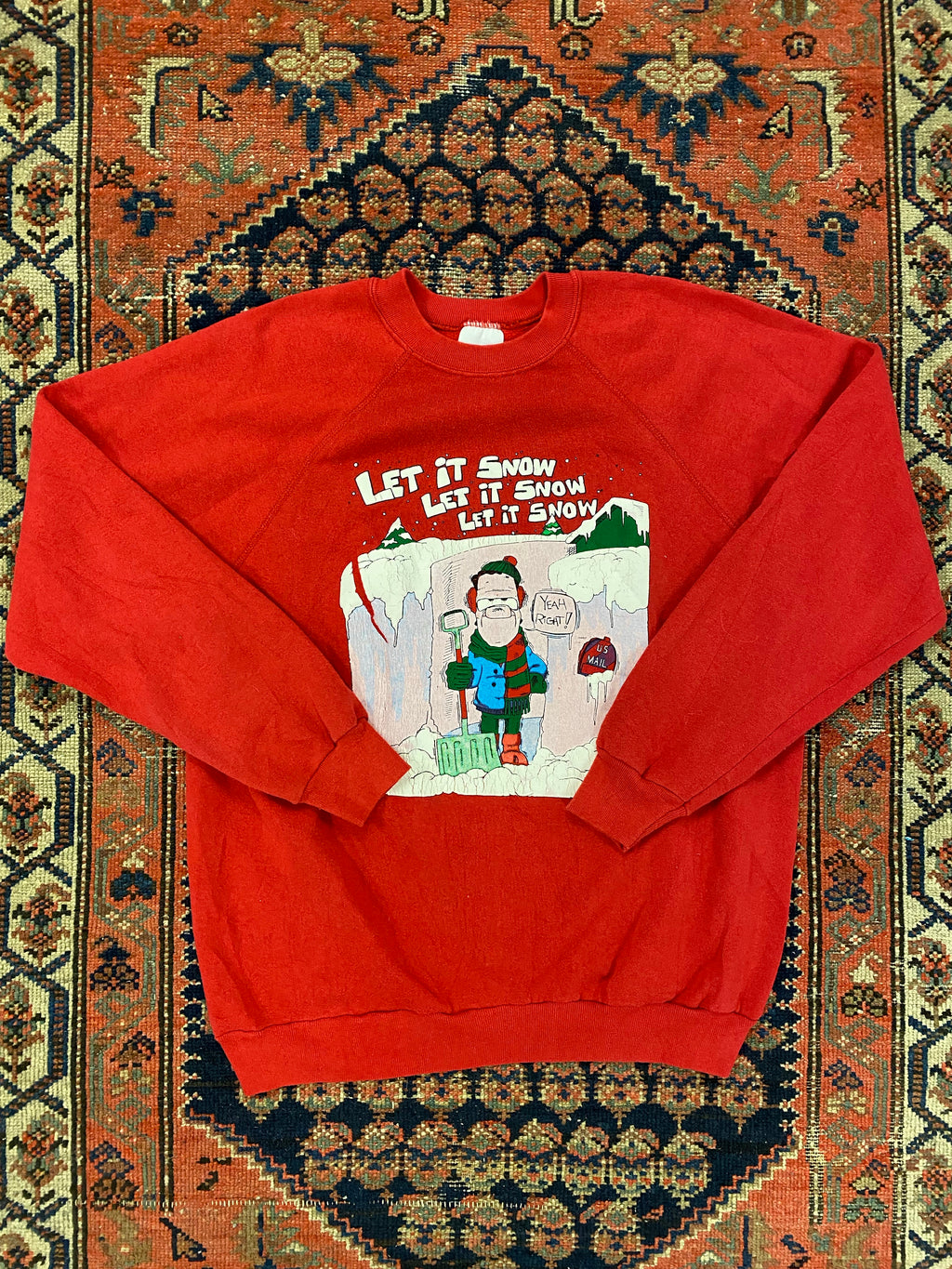 90s Let It Snow Crewneck - L