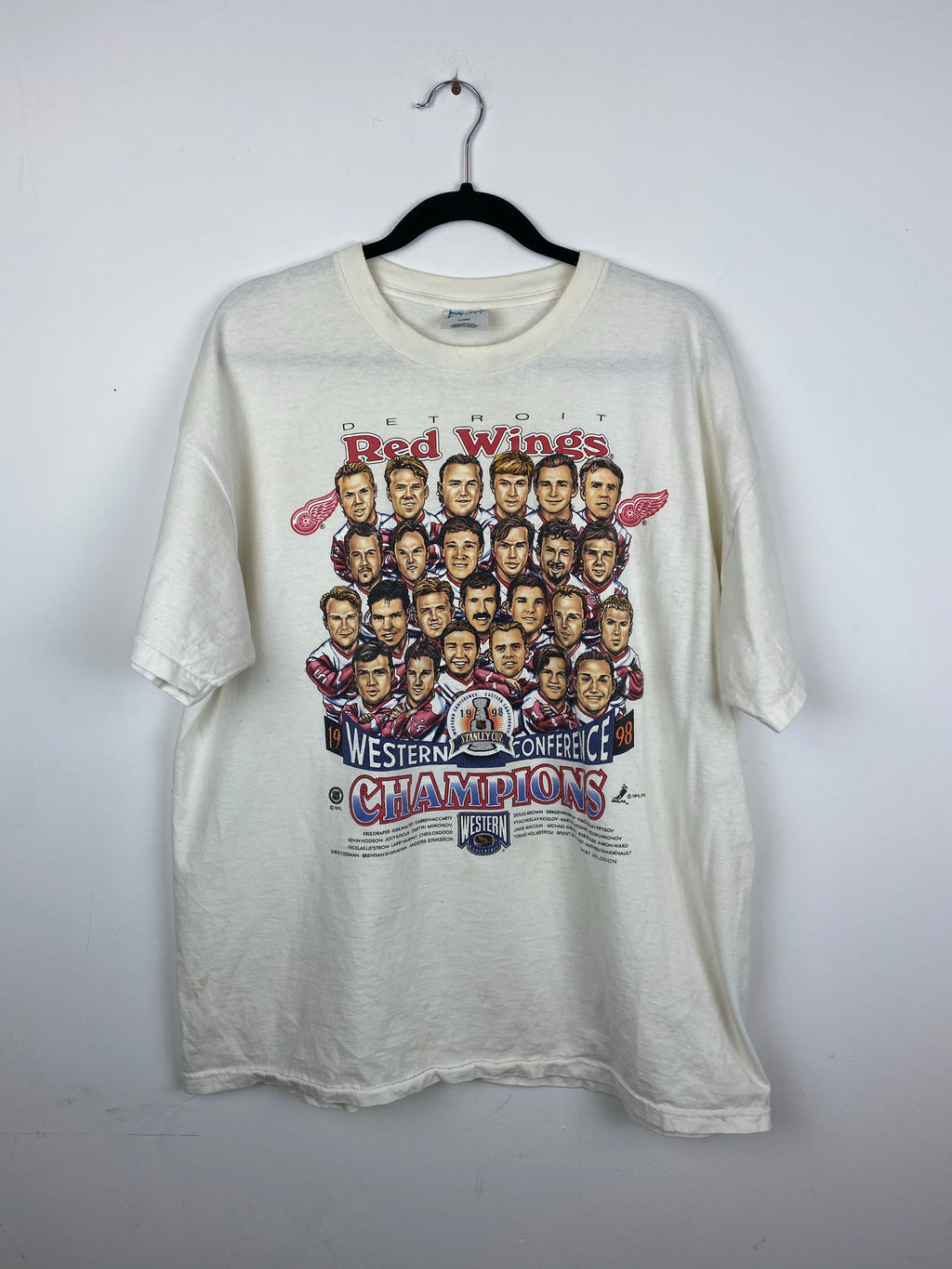 1998 Detroit Red Wings t shirt