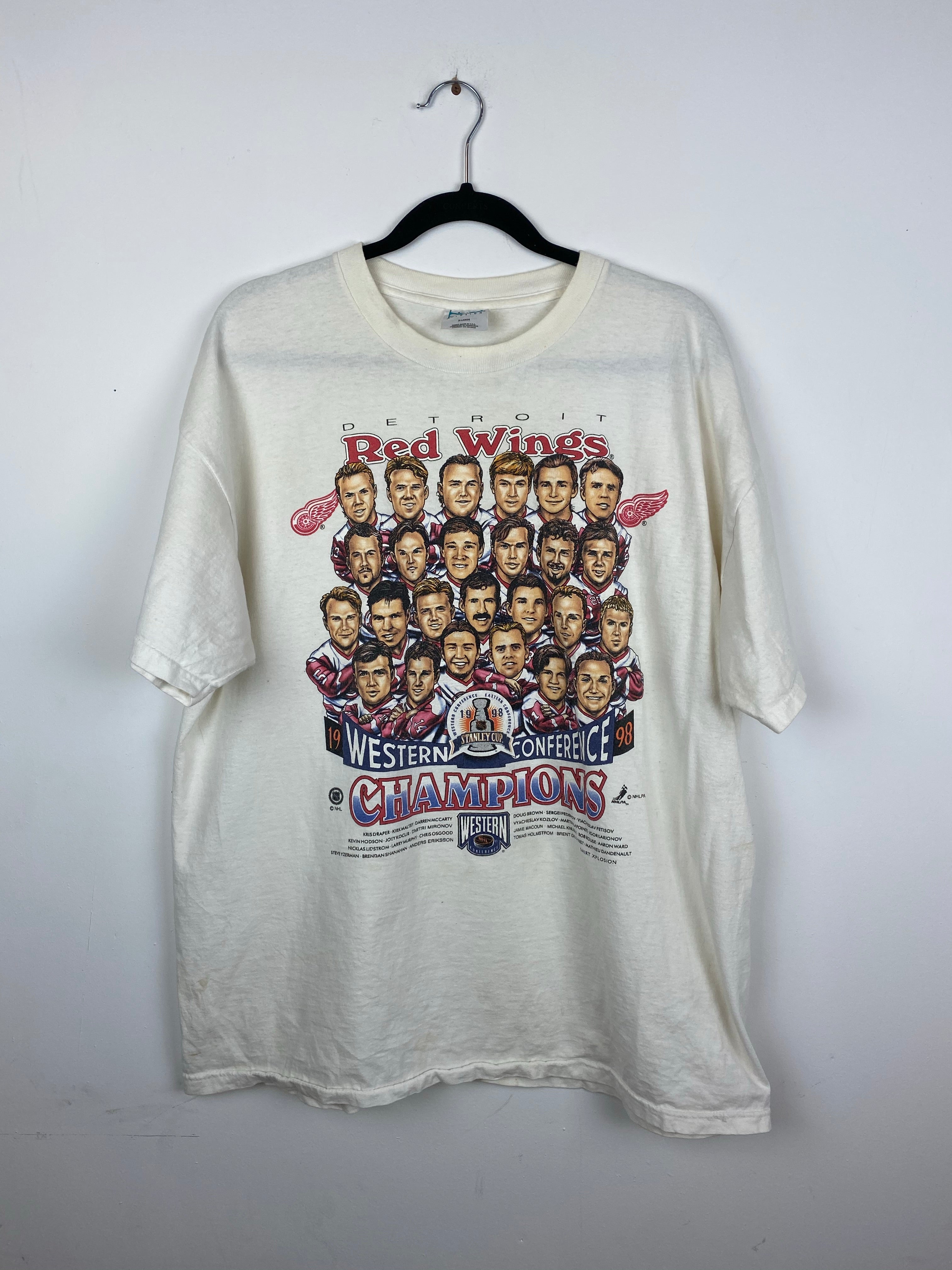 1998 Detroit Red Wings t shirt