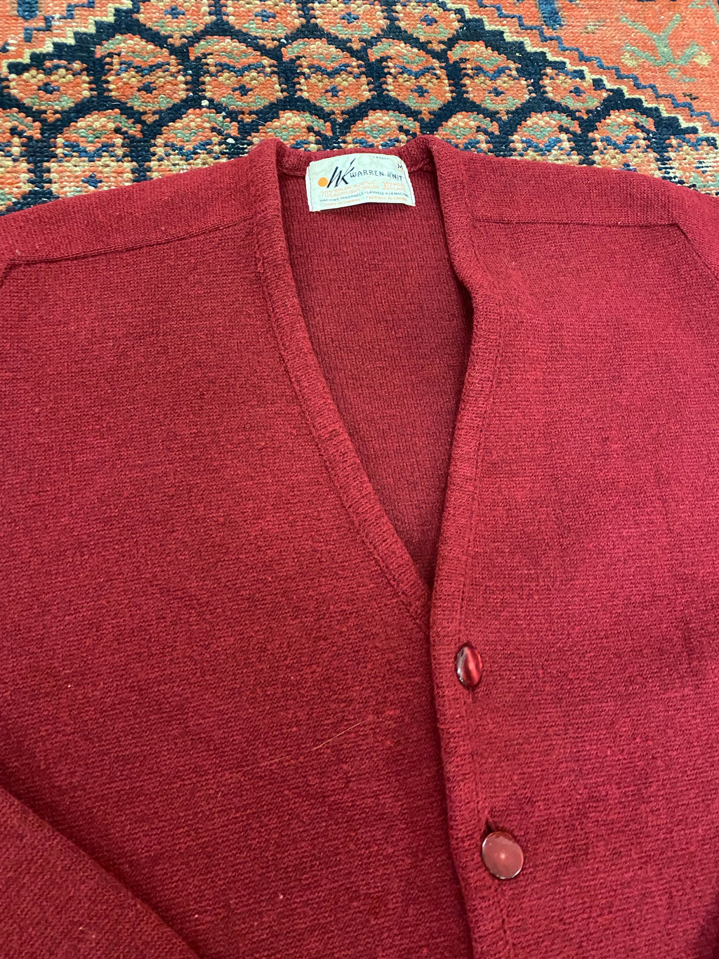 80s Knit Cardigan Sweater - S