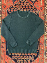 Load image into Gallery viewer, Vintage Teal Stone Wash Knit Sweater - M