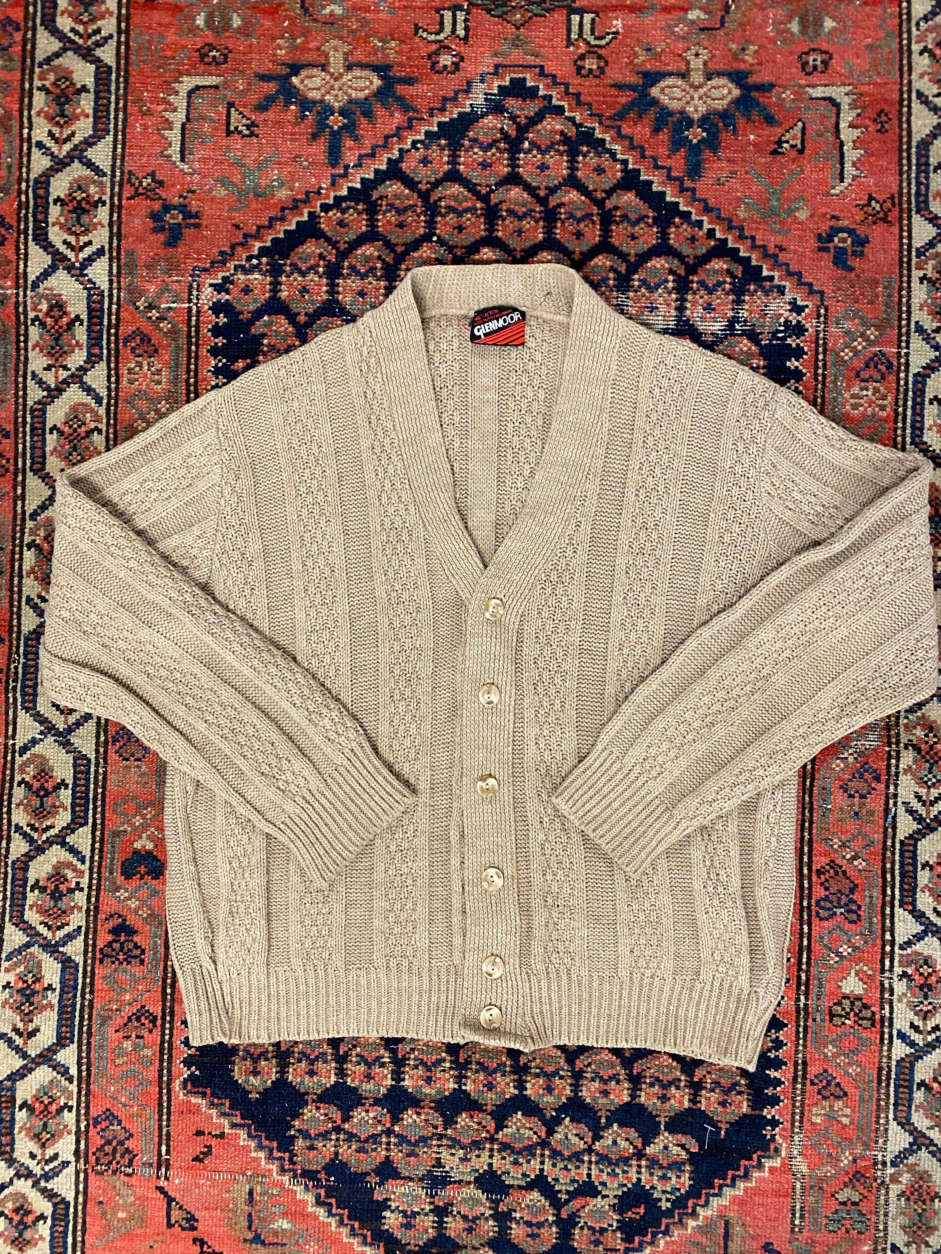 Vintage Knitted Cardigan - L