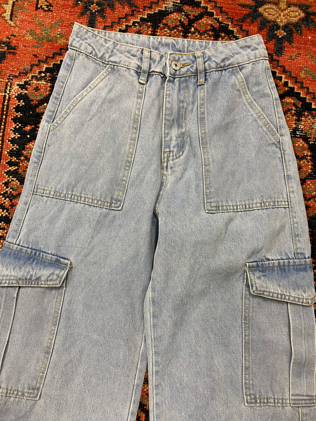 Cargo Denim Pants - 26IN/W