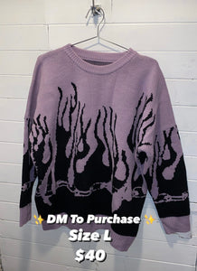 Vintage flame knit