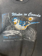 Load image into Gallery viewer, Vintage Winter Canadian Blue Jay Crewneck - S