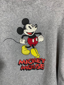 Embroidered Mickey Mouse crewneck
