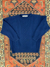 Load image into Gallery viewer, Vintage Navy Cable Knit - S