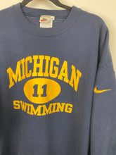 Load image into Gallery viewer, 90s Michigan Swimming Nike crewneck - S/M