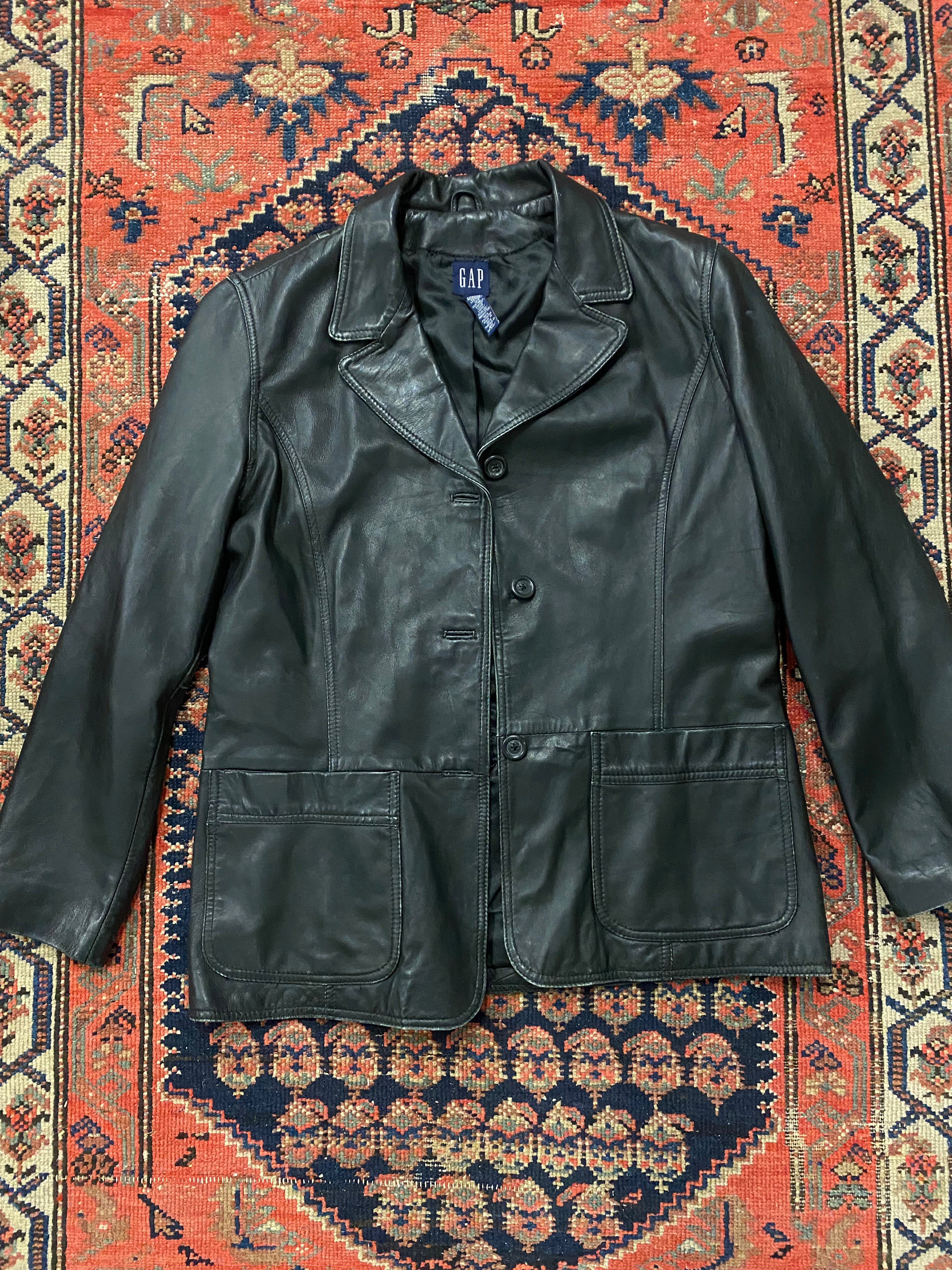 Leather Blazer Jacket