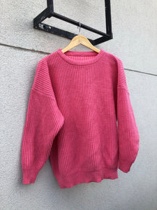 Pink Cable Knit