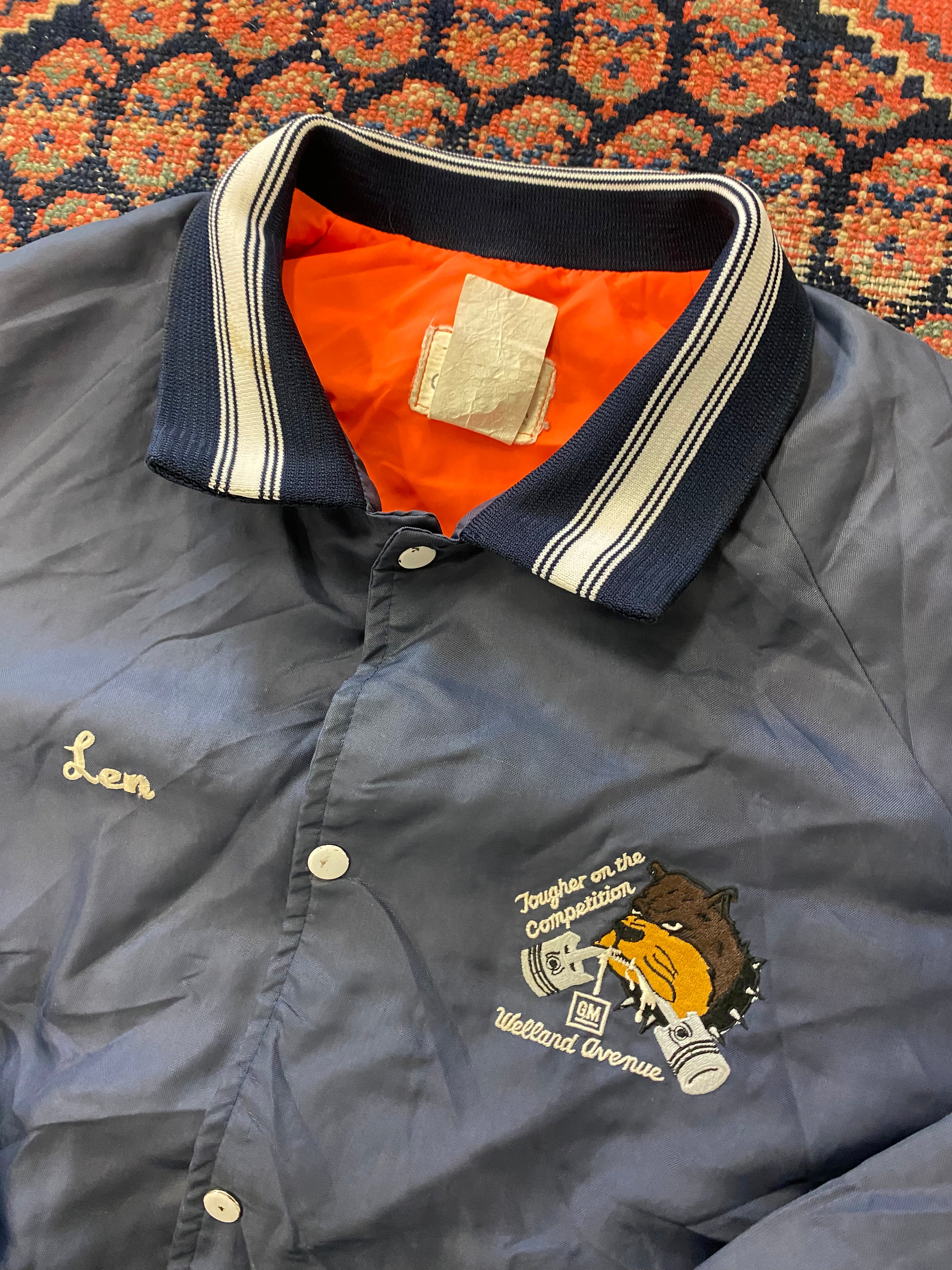 Vintage Embroidered Satin Jacket - S