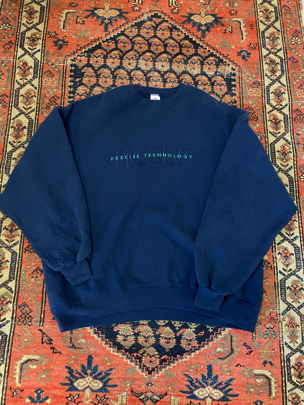 Vintage Embroidered Precise Technology Crewneck - L/XL