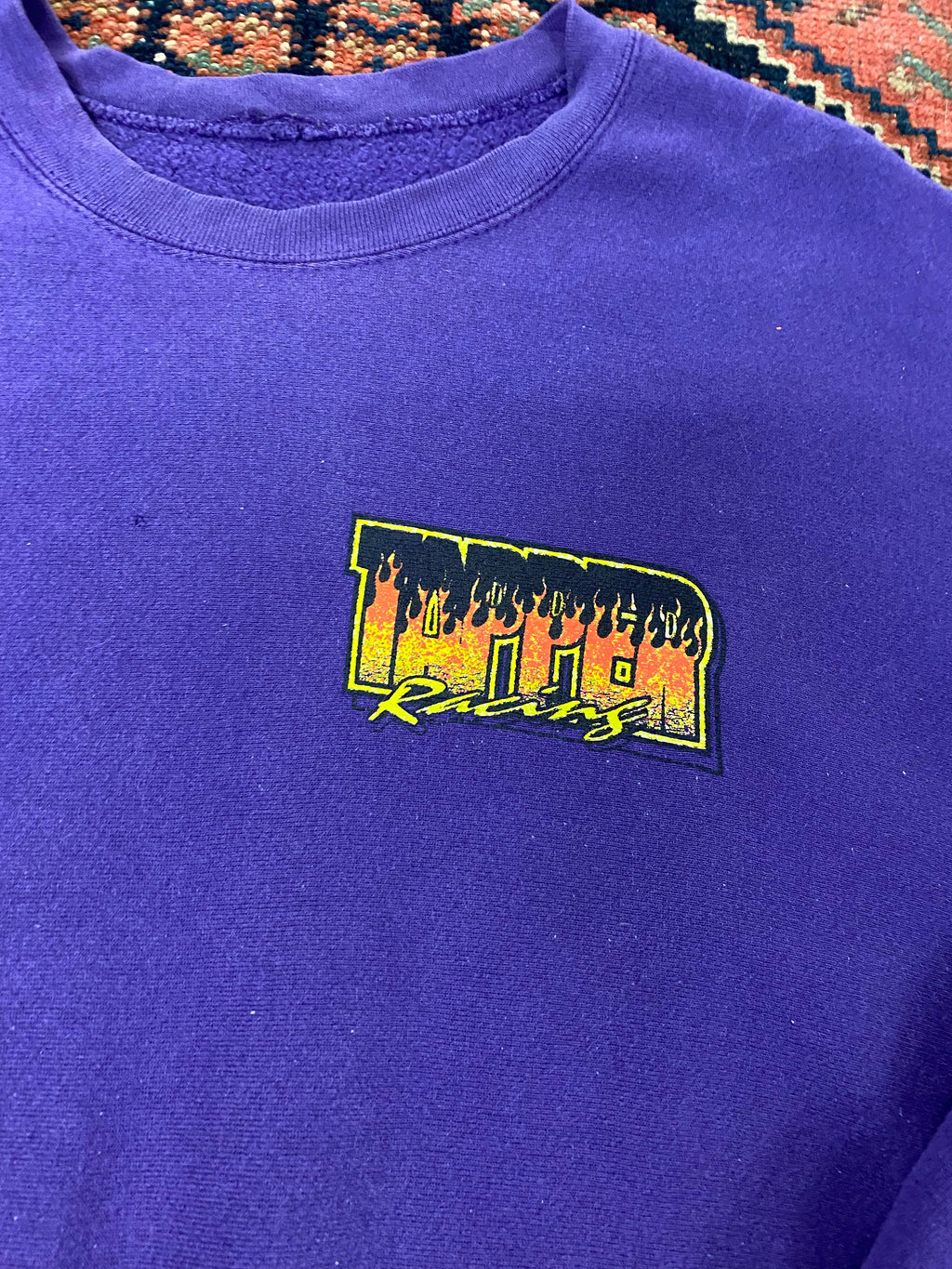 Vintage Front And Back Racing Crewneck - L