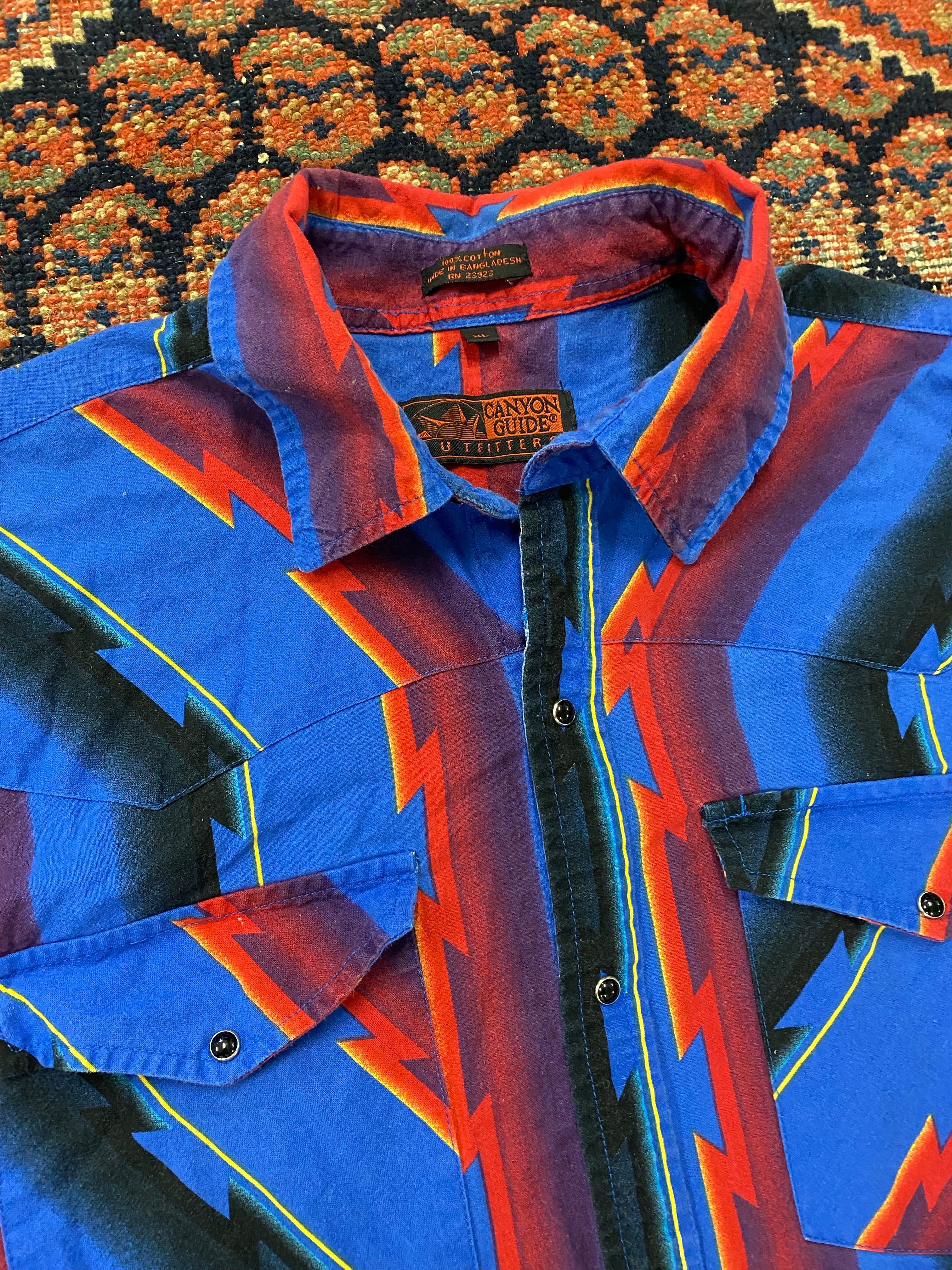 Vintage Button Up Shirt - L