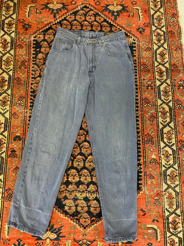 Vintage Purple/Clay Coloured High Waisted Denim Jeans - 28in