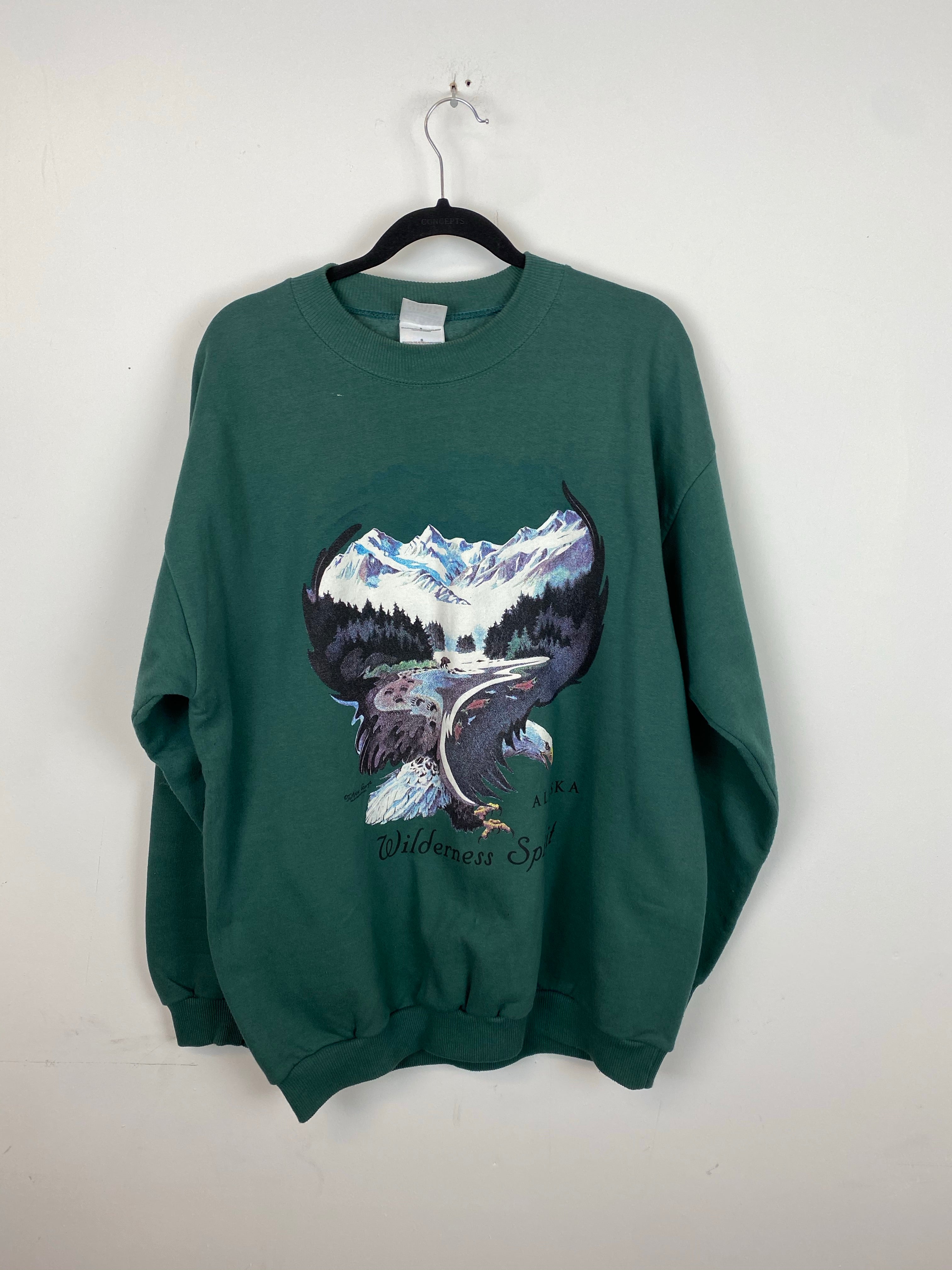 90s wilderness crewneck - L