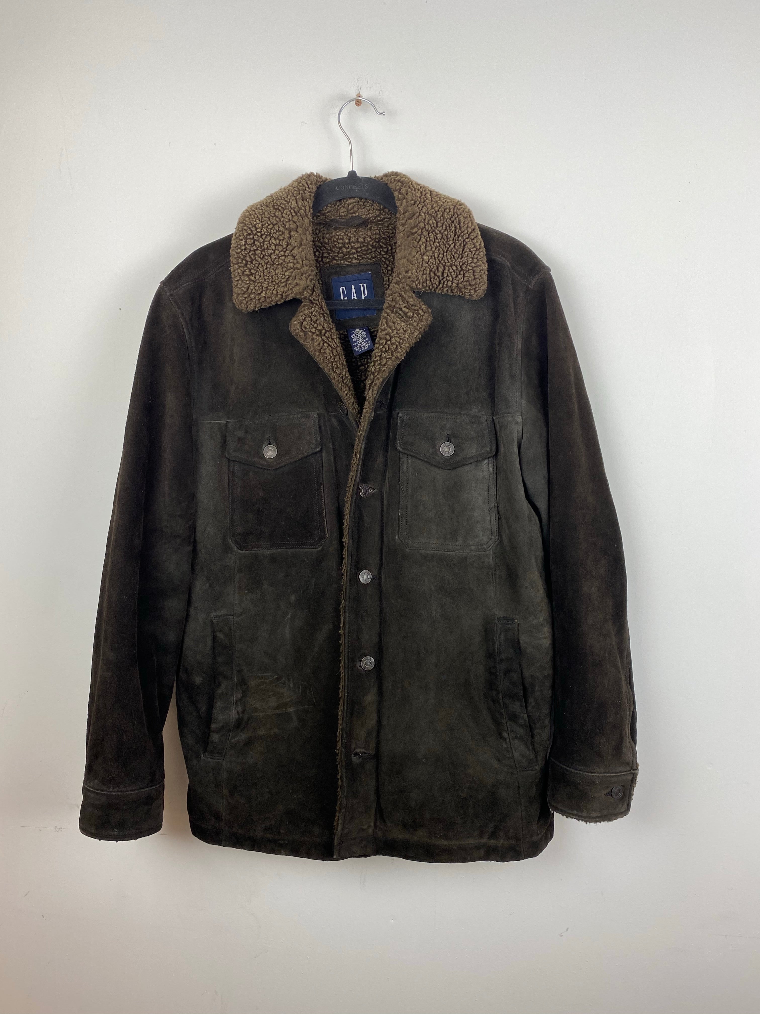 90s oversized suede Gap jacket