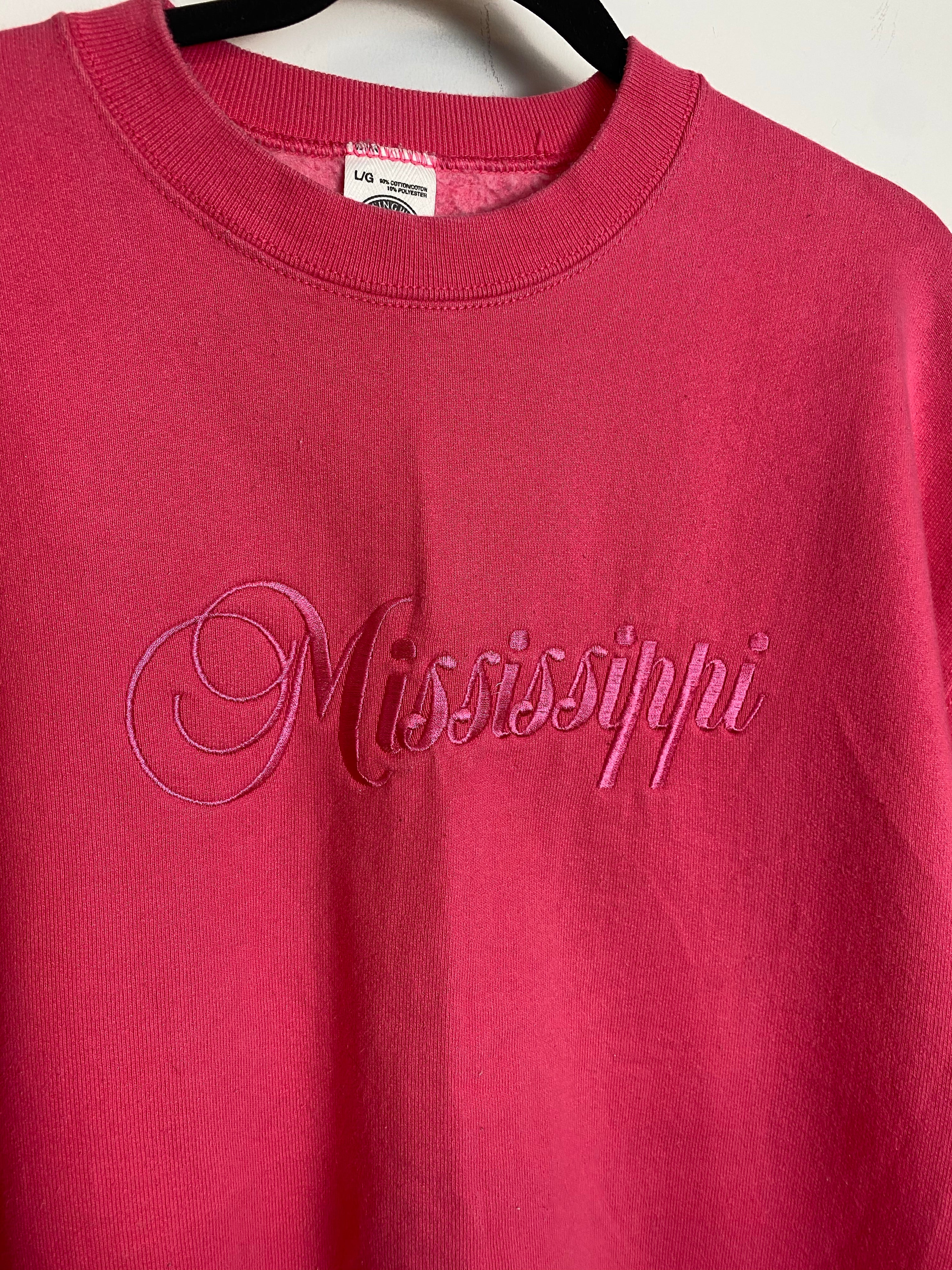 Vintage Embroidered Mississippi Crewneck - M/L