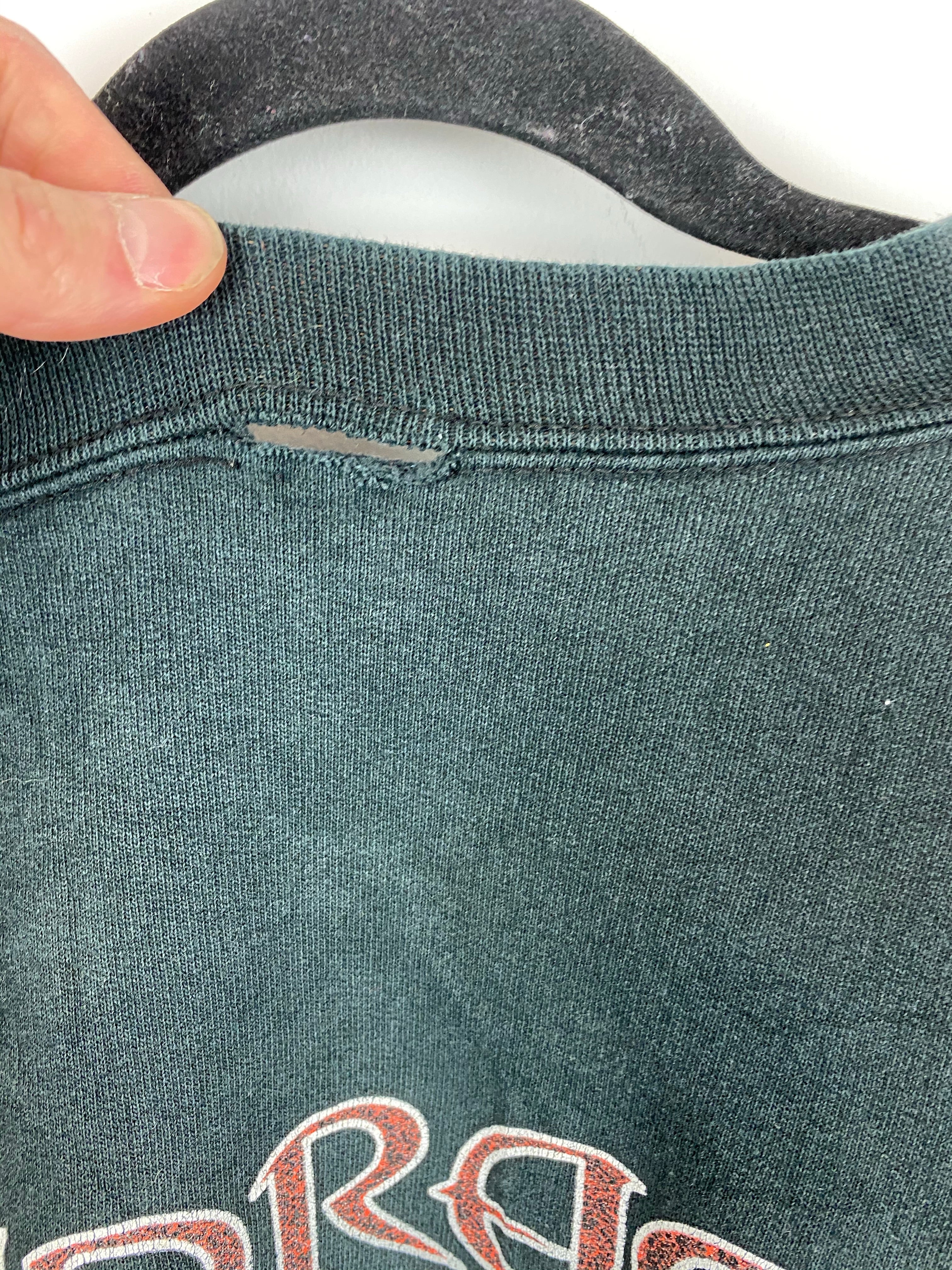 Thrashed oversized Harley Davidson crewneck