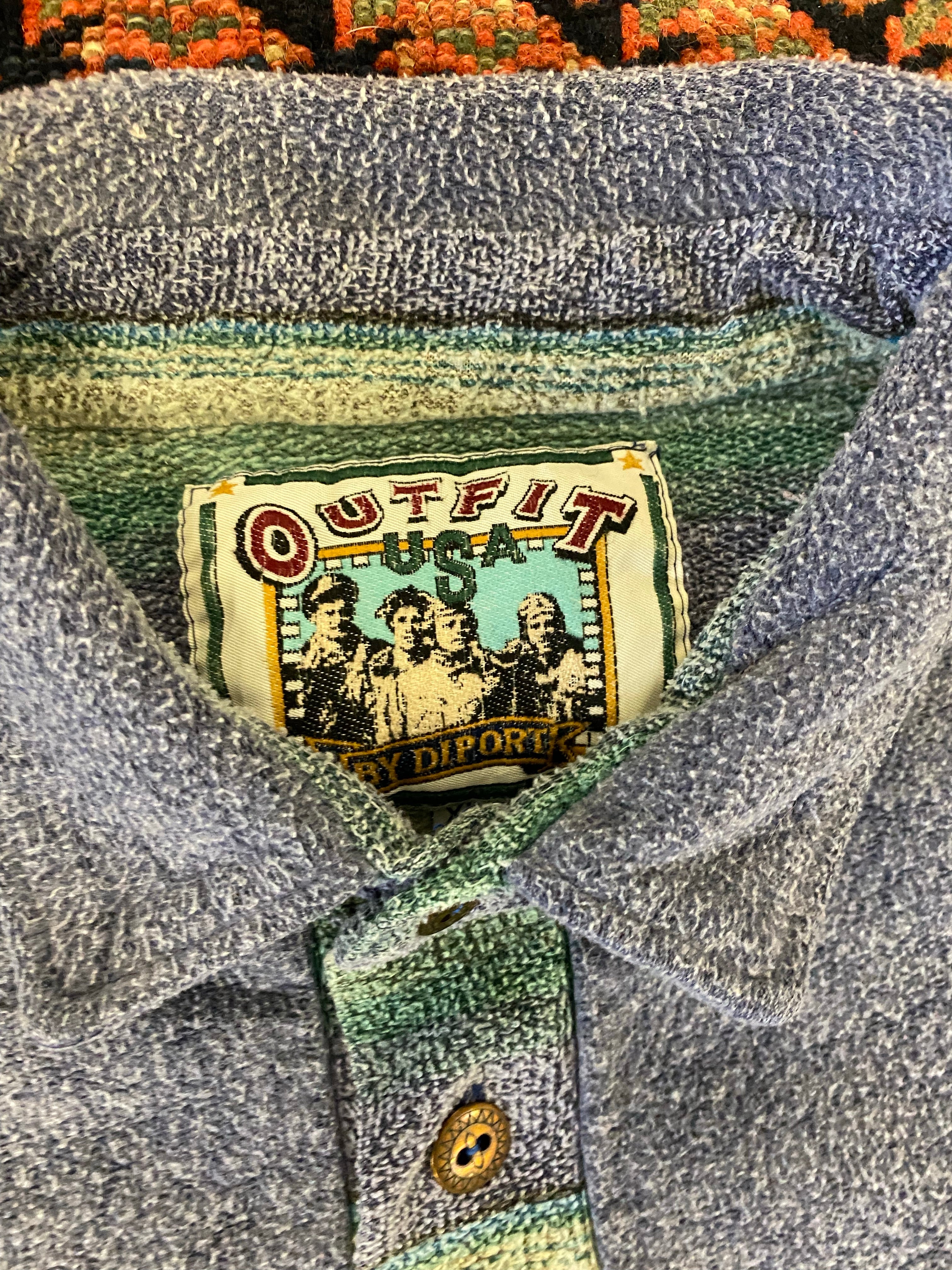 Vintage Fuzzy Colorado Collared Long-sleeve - M/L