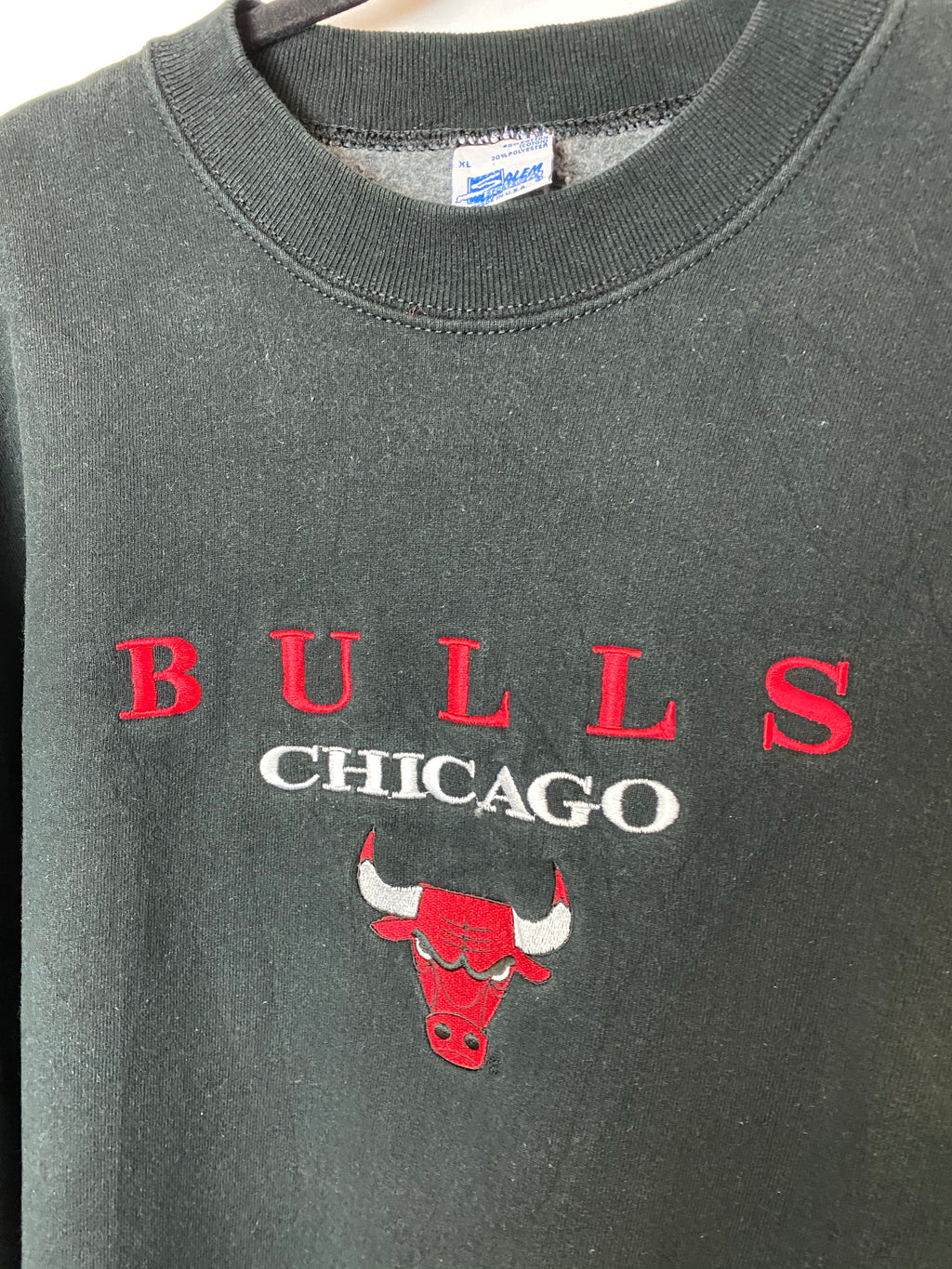 90s Embroidered Chicago Bulls Crewneck - L/XL
