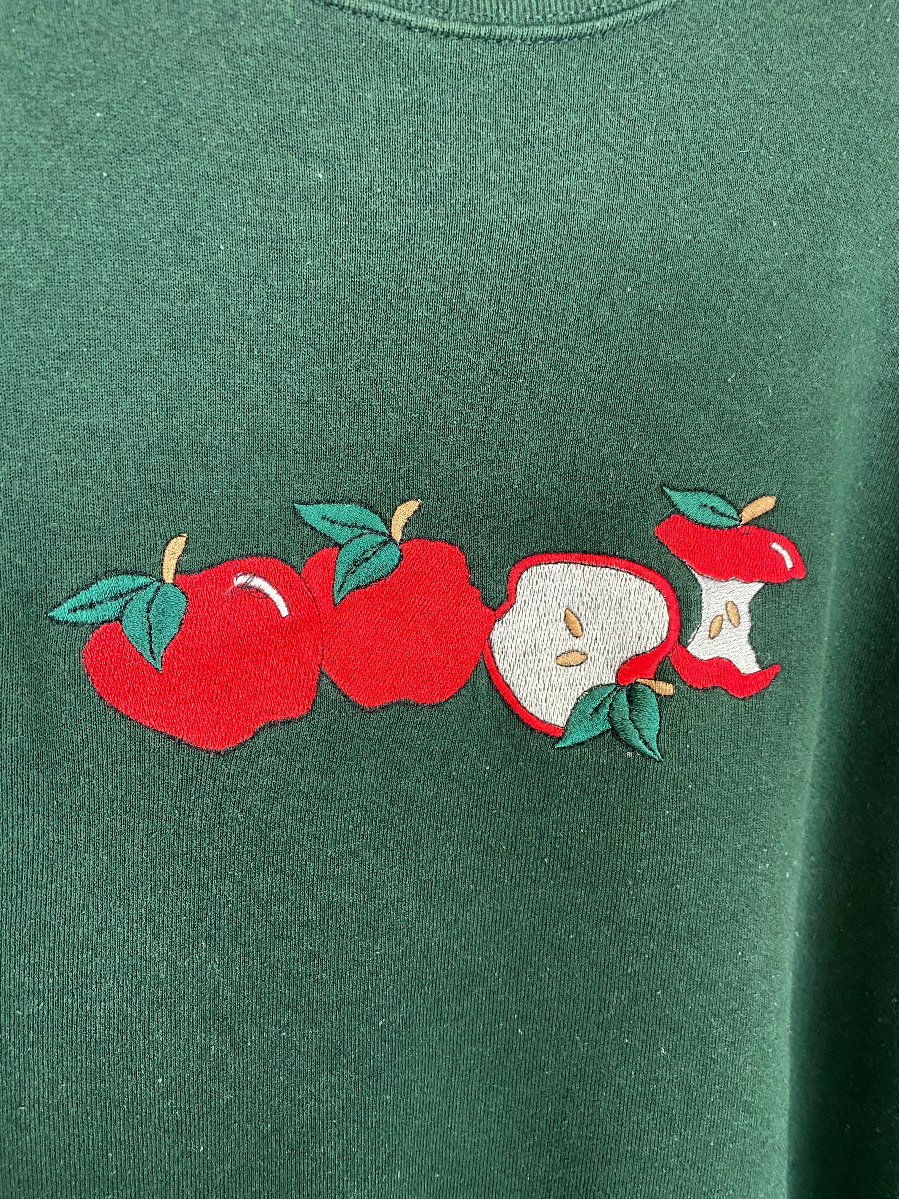 Vintage embroidered apples crewneck - M/L
