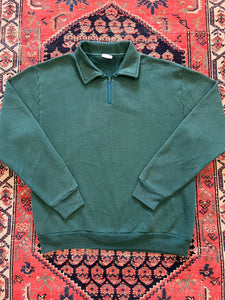 VINTAGE QUARTER ZIP CREWNECK - LARGE