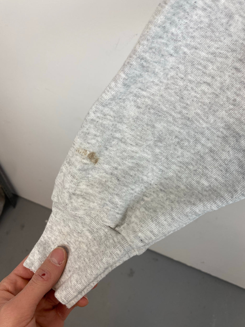 Vintage embroidered Skiing crewneck - L