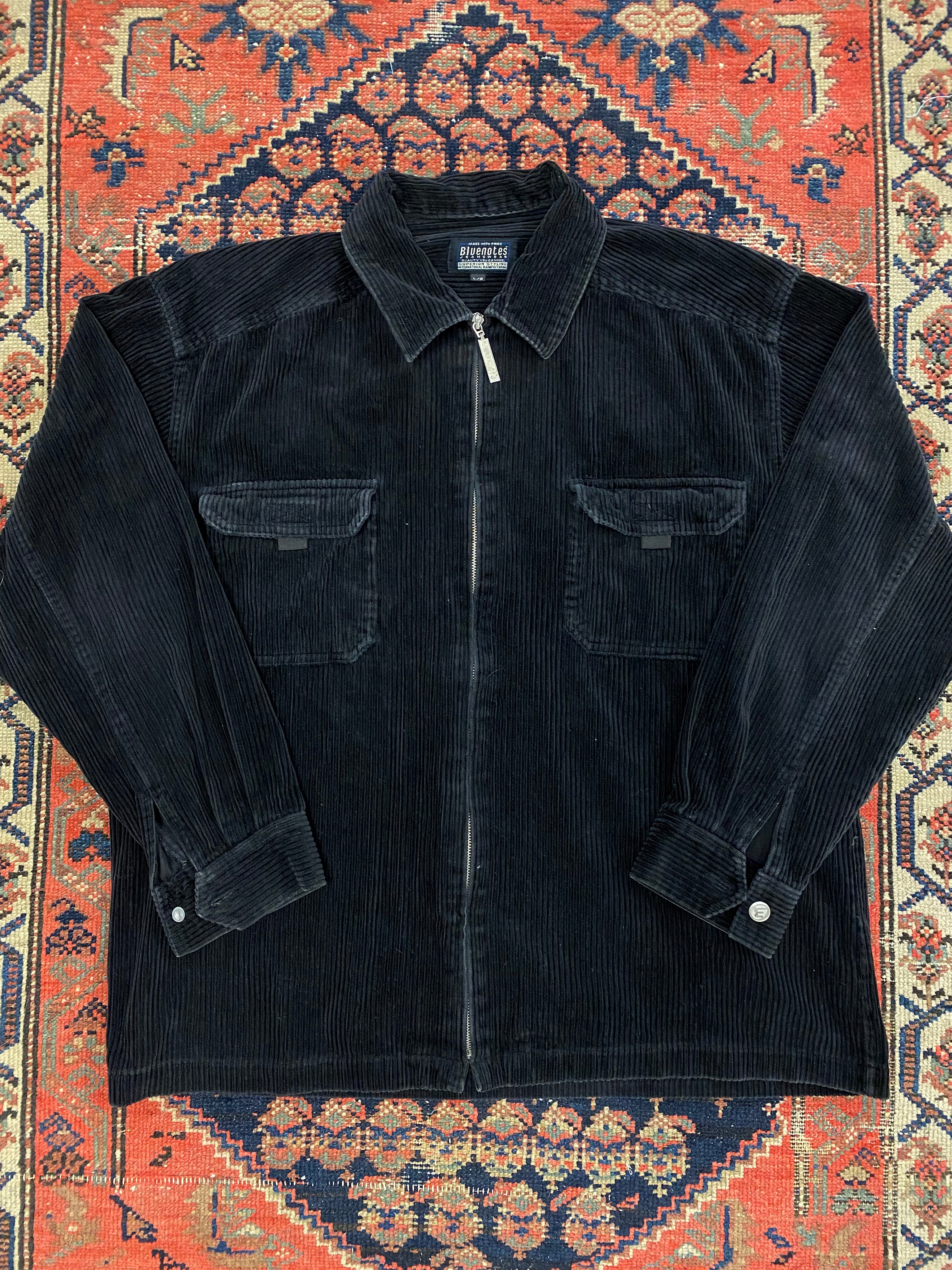 Vintage Corduroy Full Zip Shirt - L