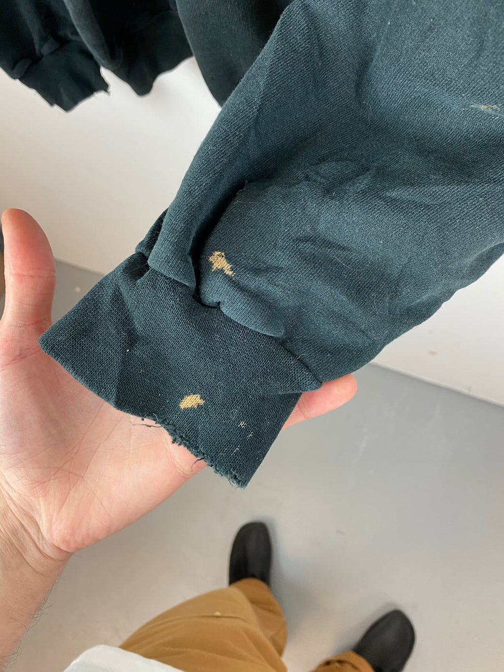 Thrashed oversized Harley Davidson crewneck