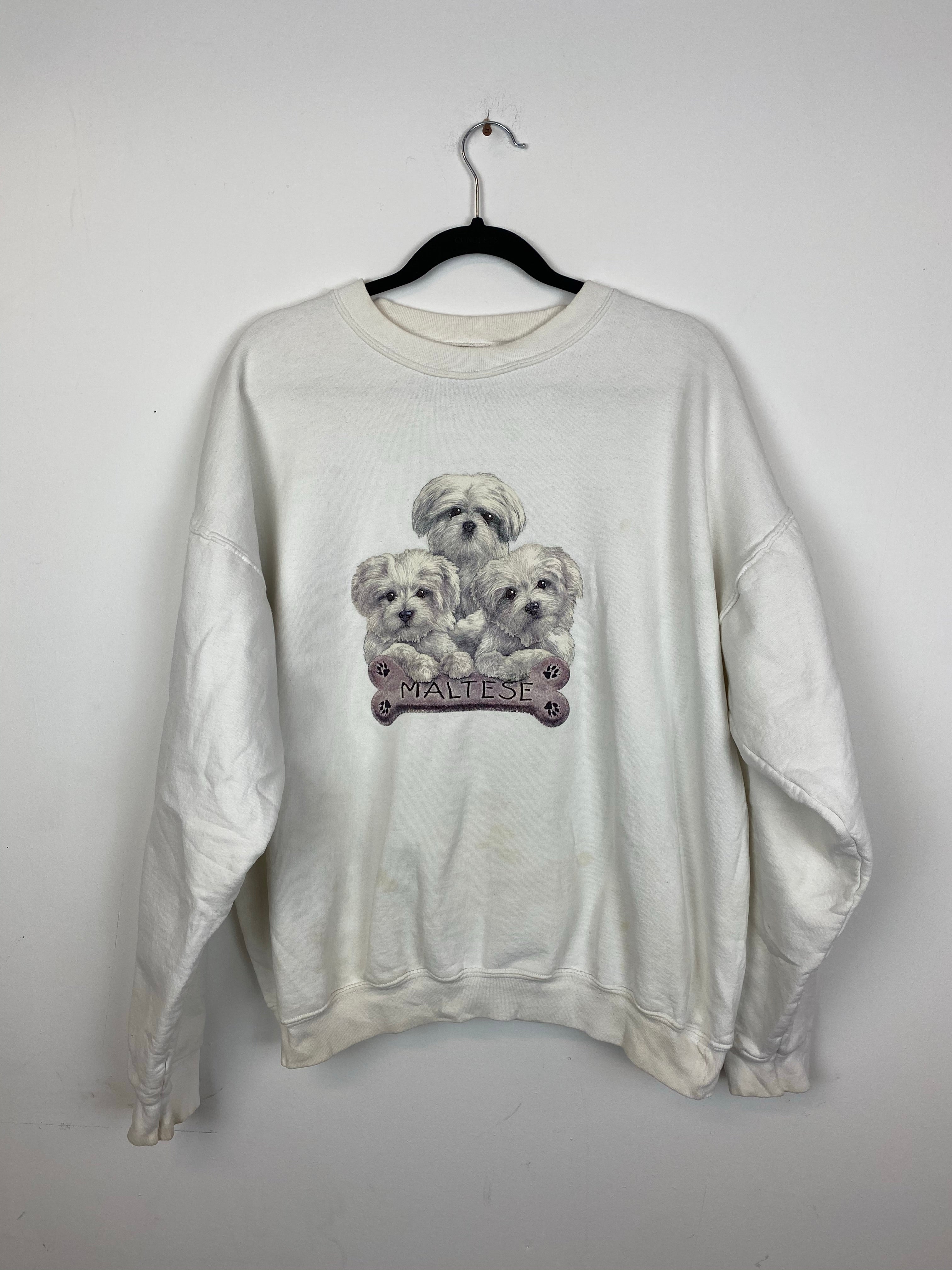 90s Maltese Hanes crewneck