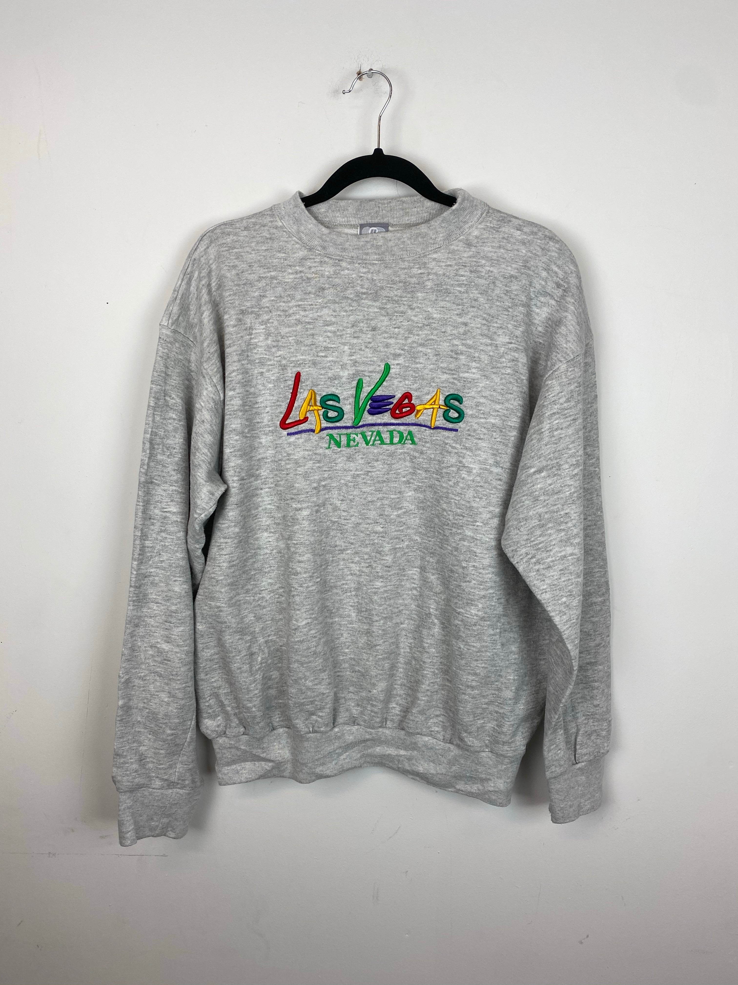 Vintage embroidered Las Vega crewneck - S
